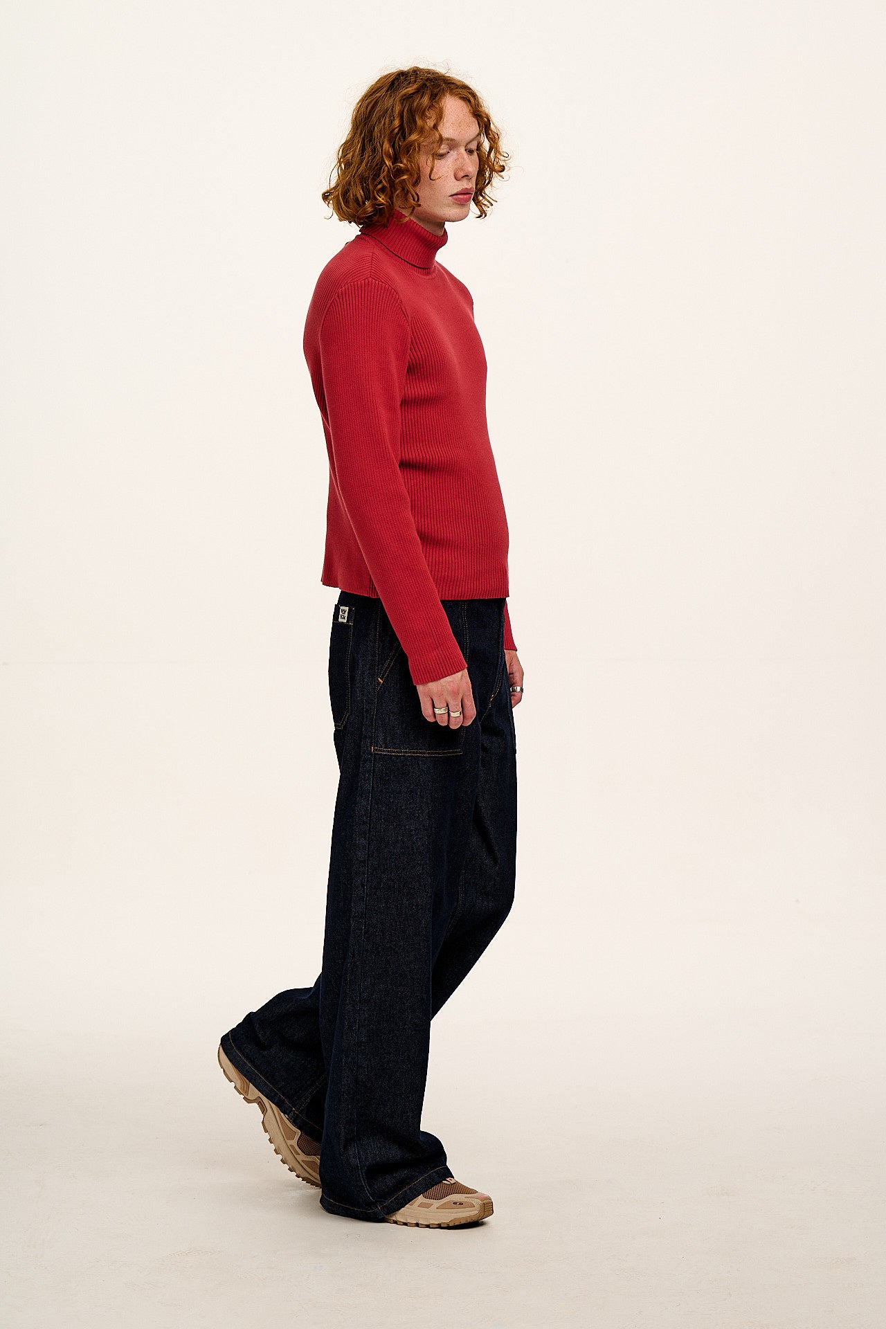 Delores - Wide Leg Denim Jeans in Indigo