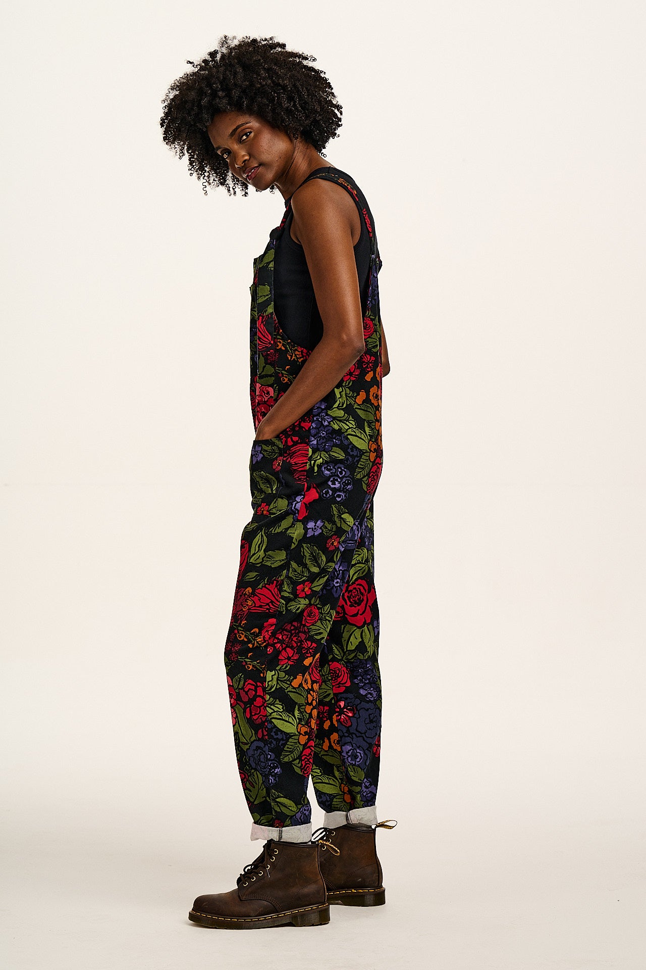 Original - Cotton Dungarees in Maria Print