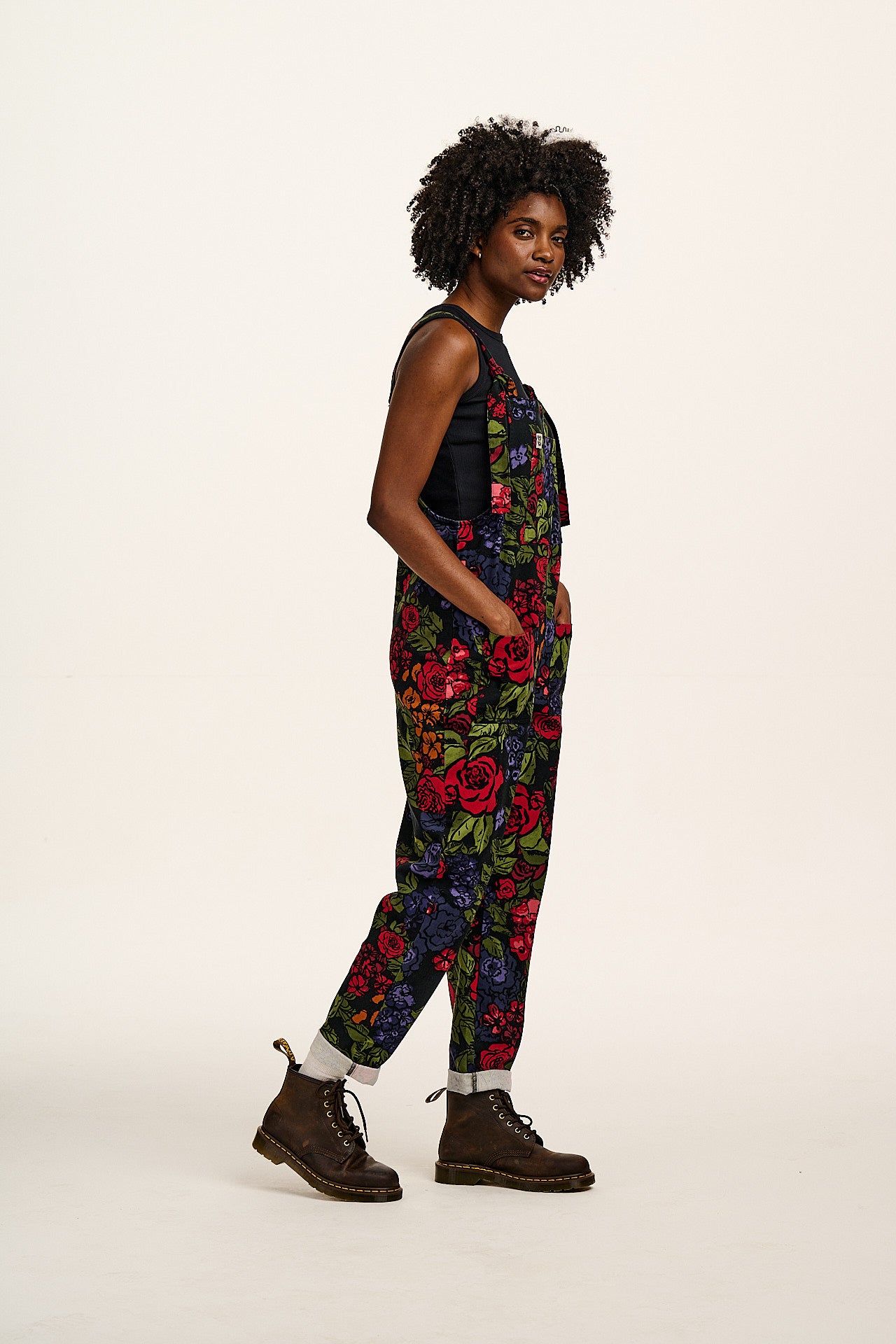 Original - Cotton Dungarees in Maria Print