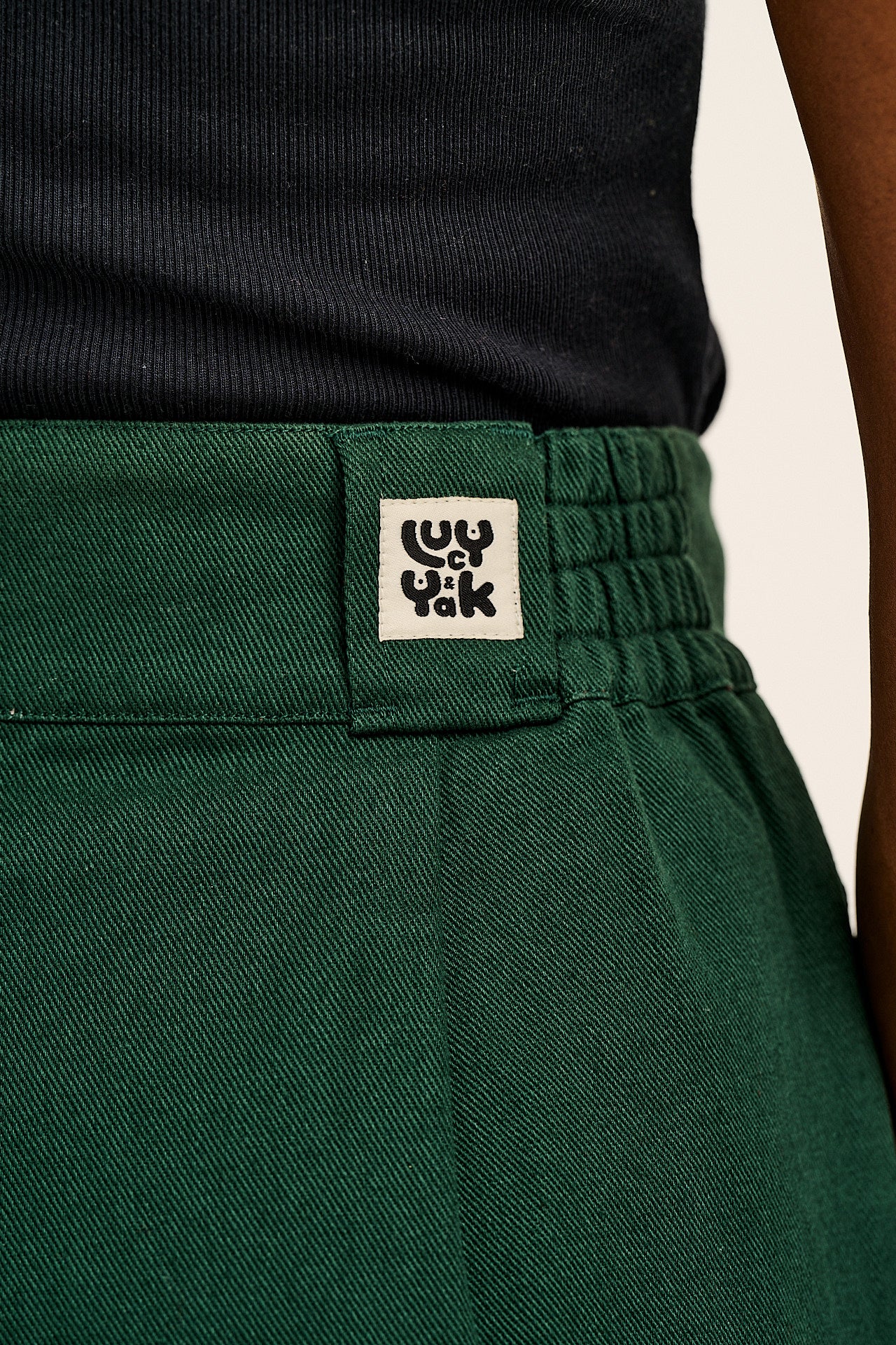 Addison - Cotton Jeans in Posy Green