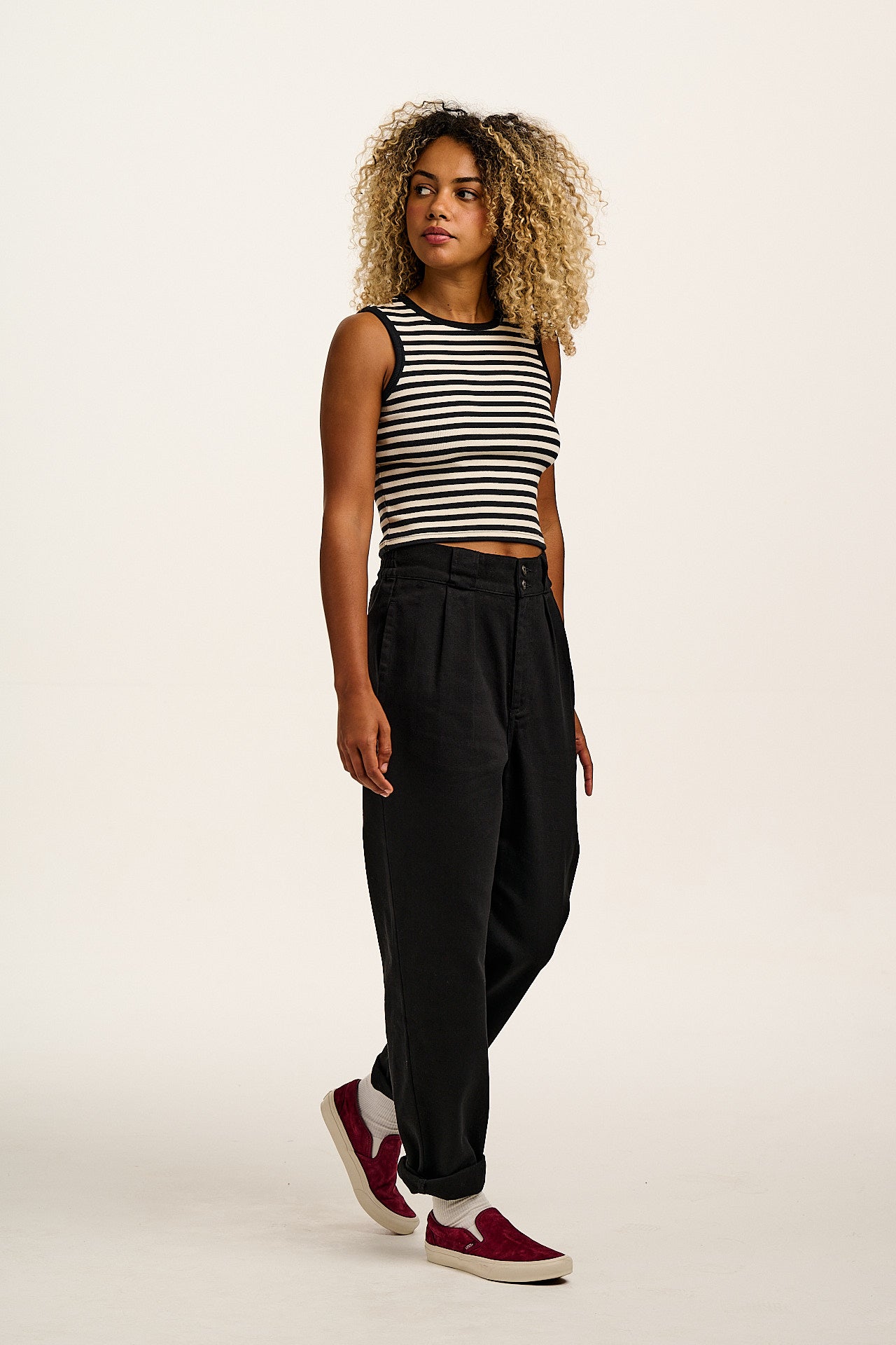 Addison - Cotton Jeans in Black