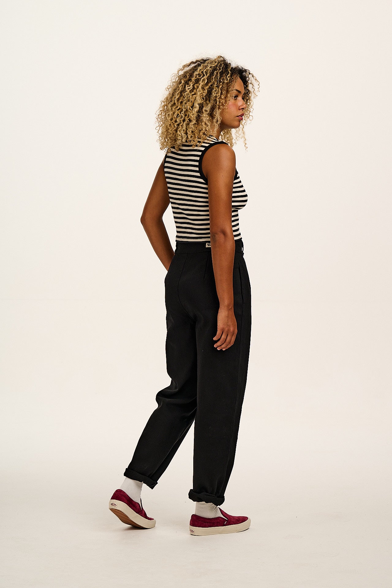 Addison - Cotton Jeans in Black