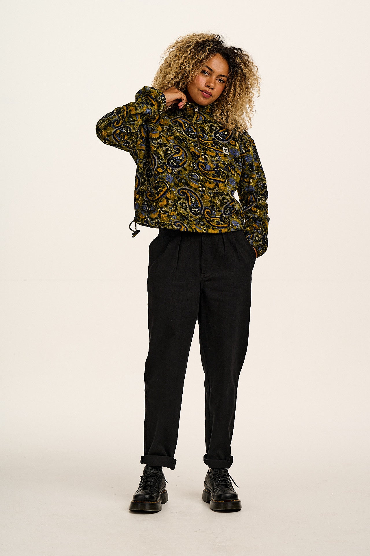 Addison - Cotton Jeans in Black