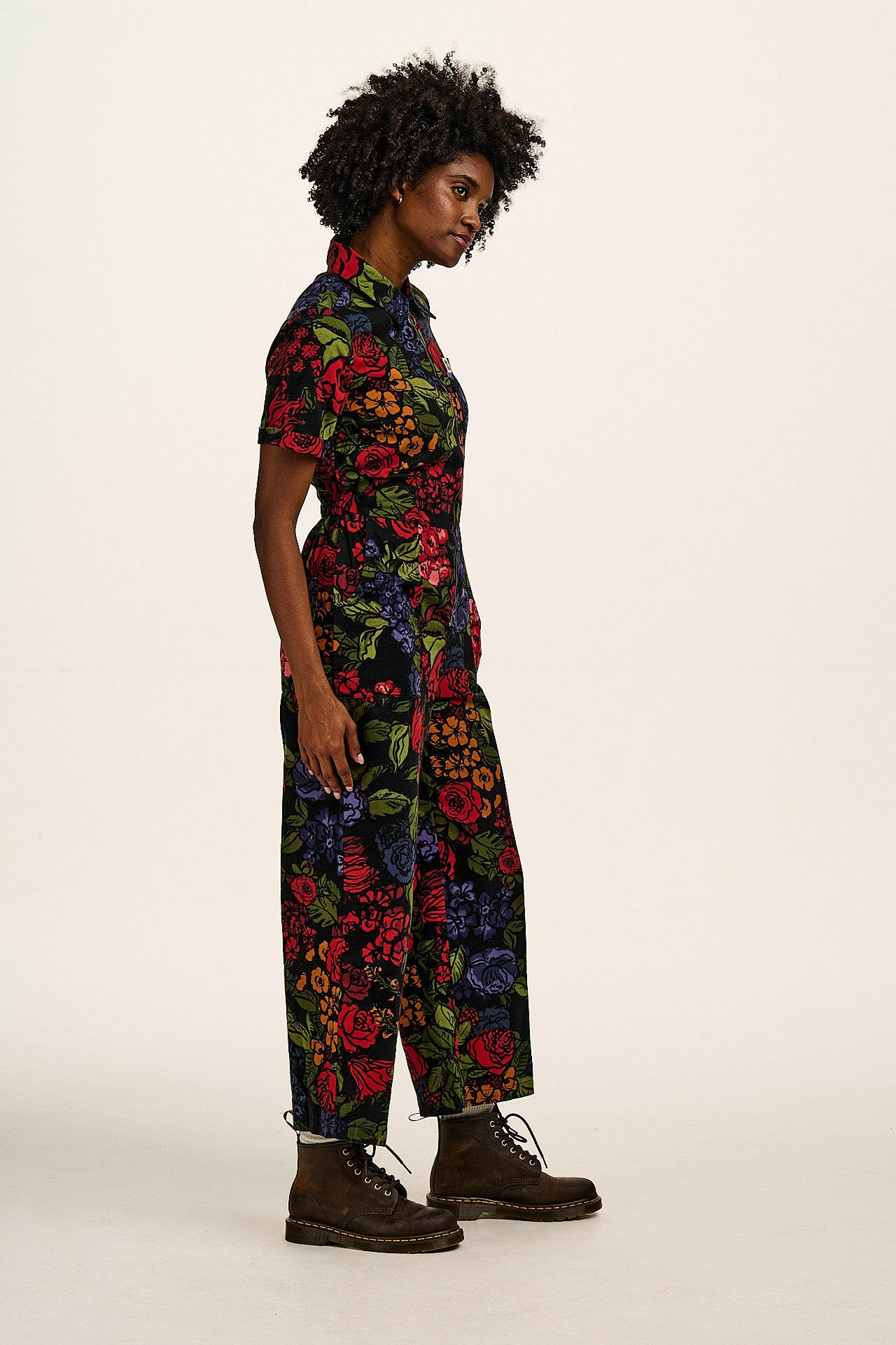 Ragan - Cotton Jumpsuit in Maria Print