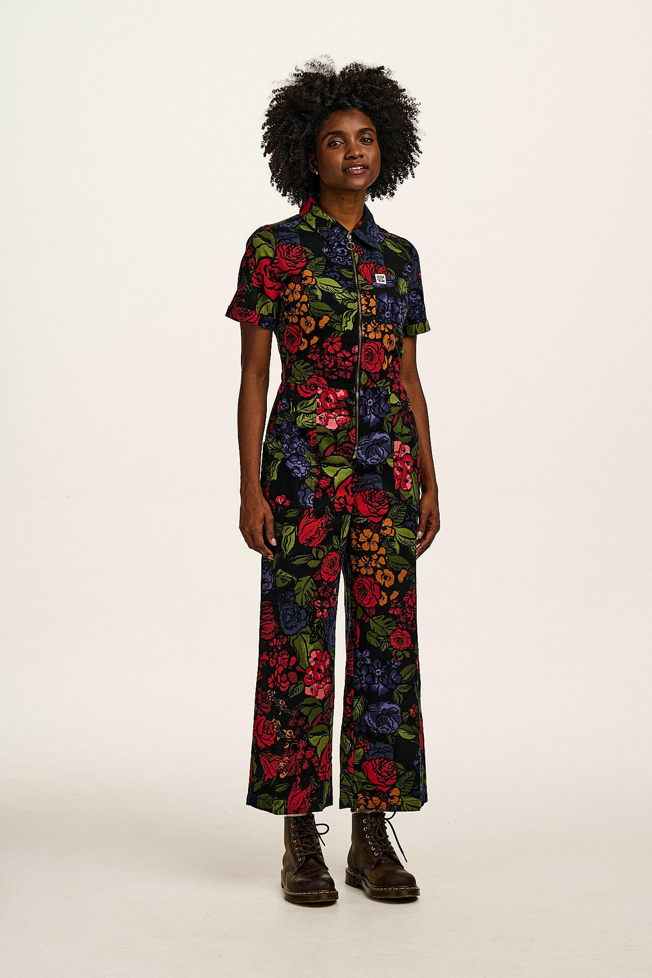 Ragan Cotton Jumpsuit Maria Print