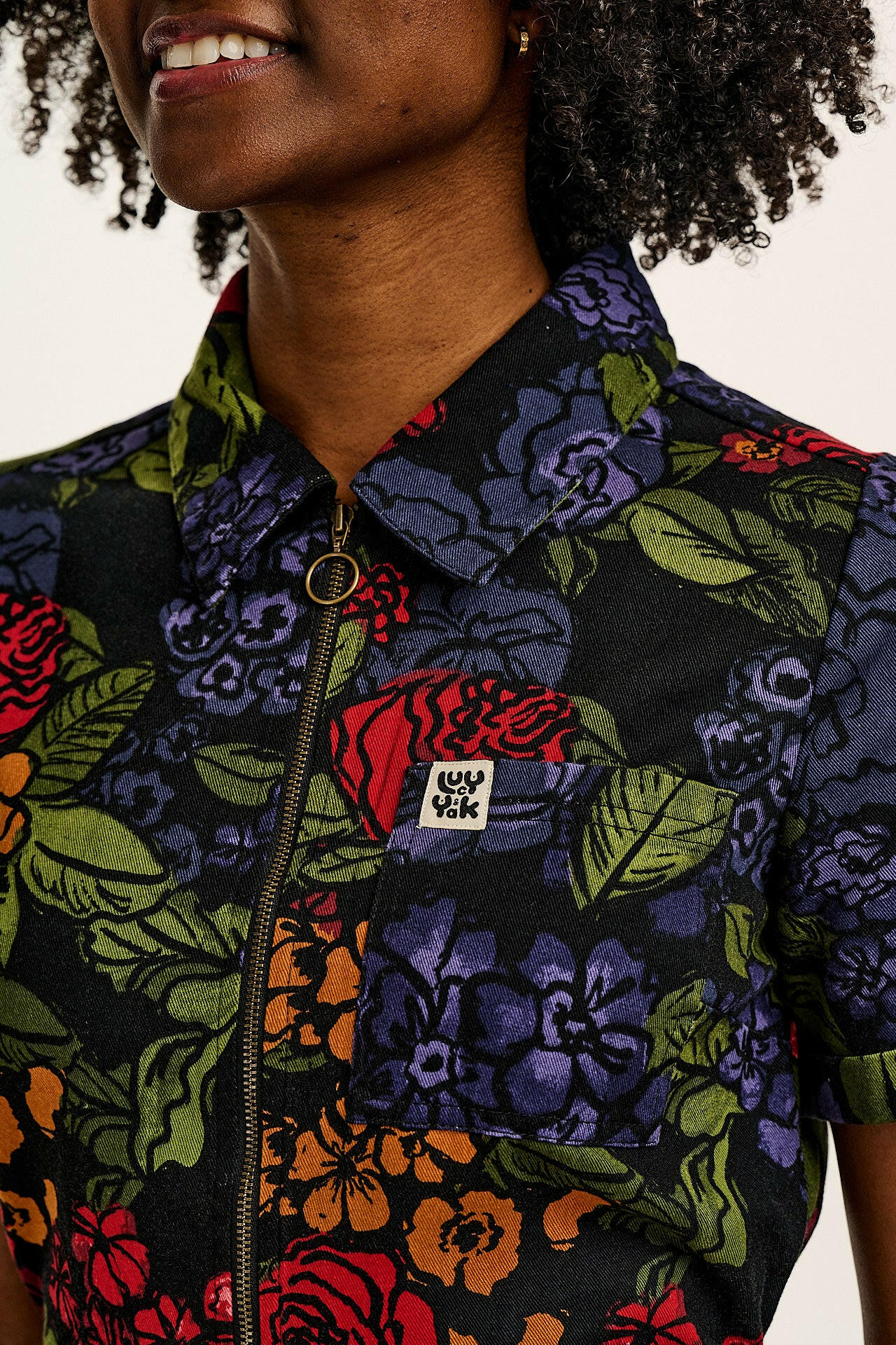 Ragan - Cotton Jumpsuit in Maria Print