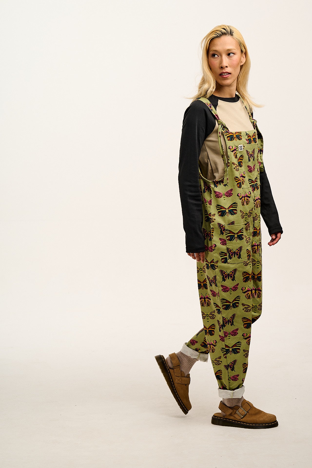 Original - Cotton Dungaree in Green Papilio