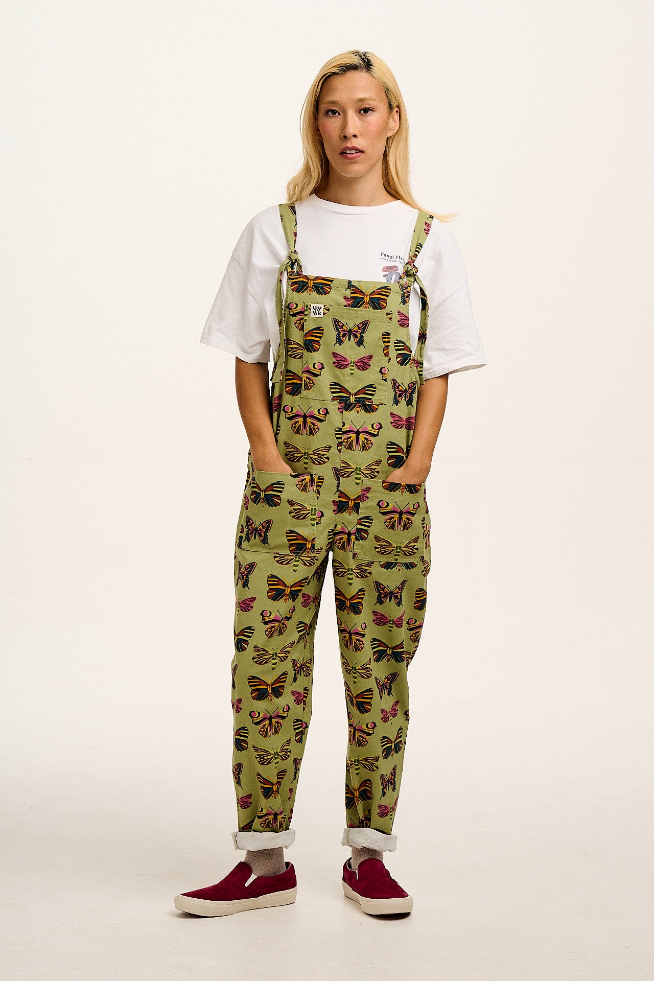 Original - Cotton Dungaree in Green Papilio