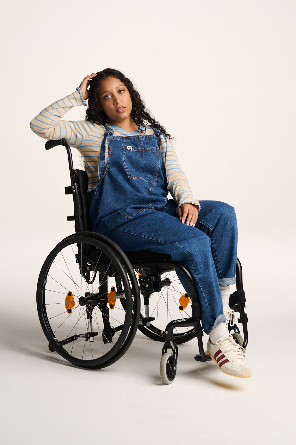 Original - Denim Dungarees in Mid Wash Blue – Lucy & Yak