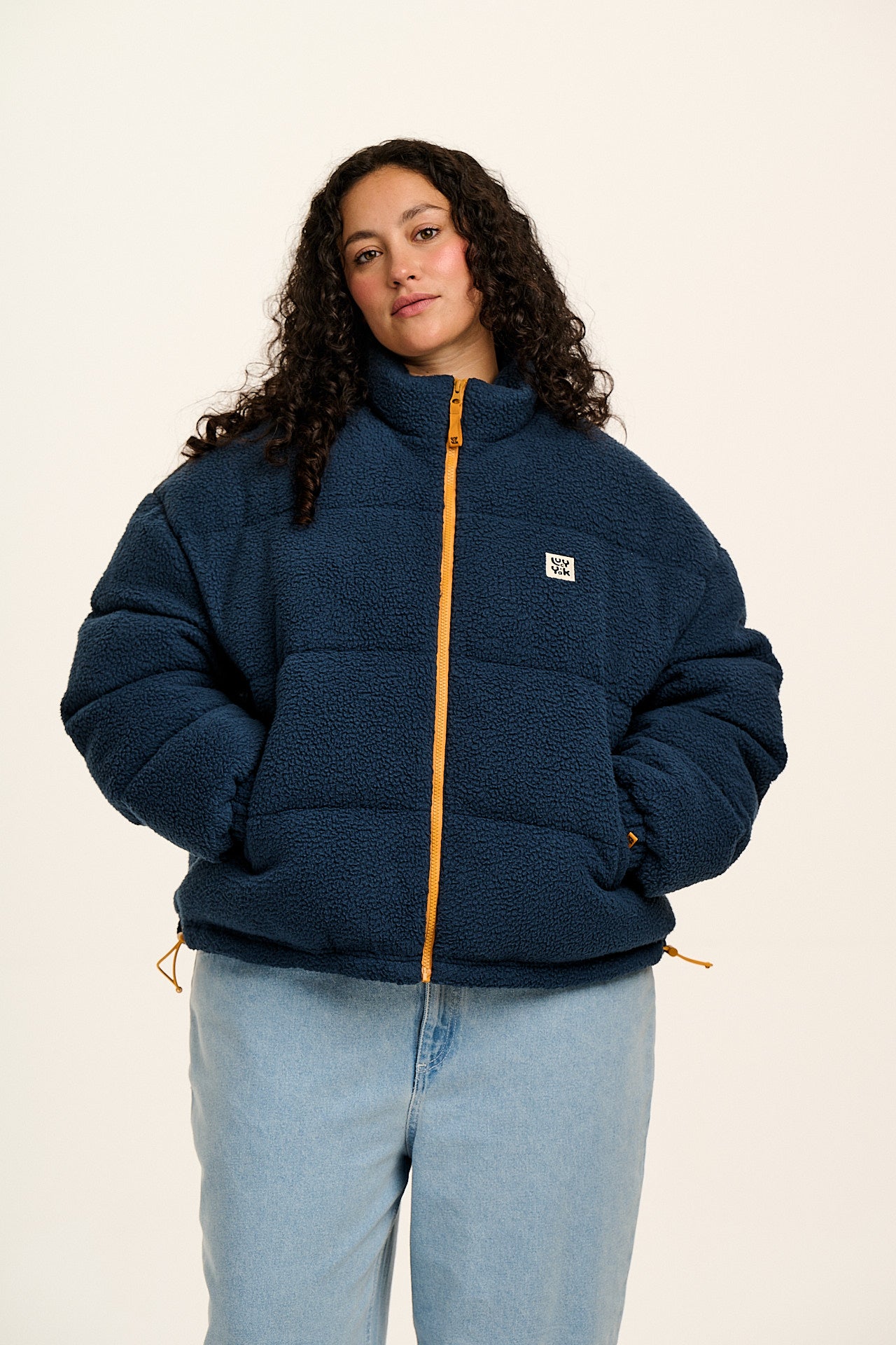 Paloma - Borg Puffer Jacket in Blue