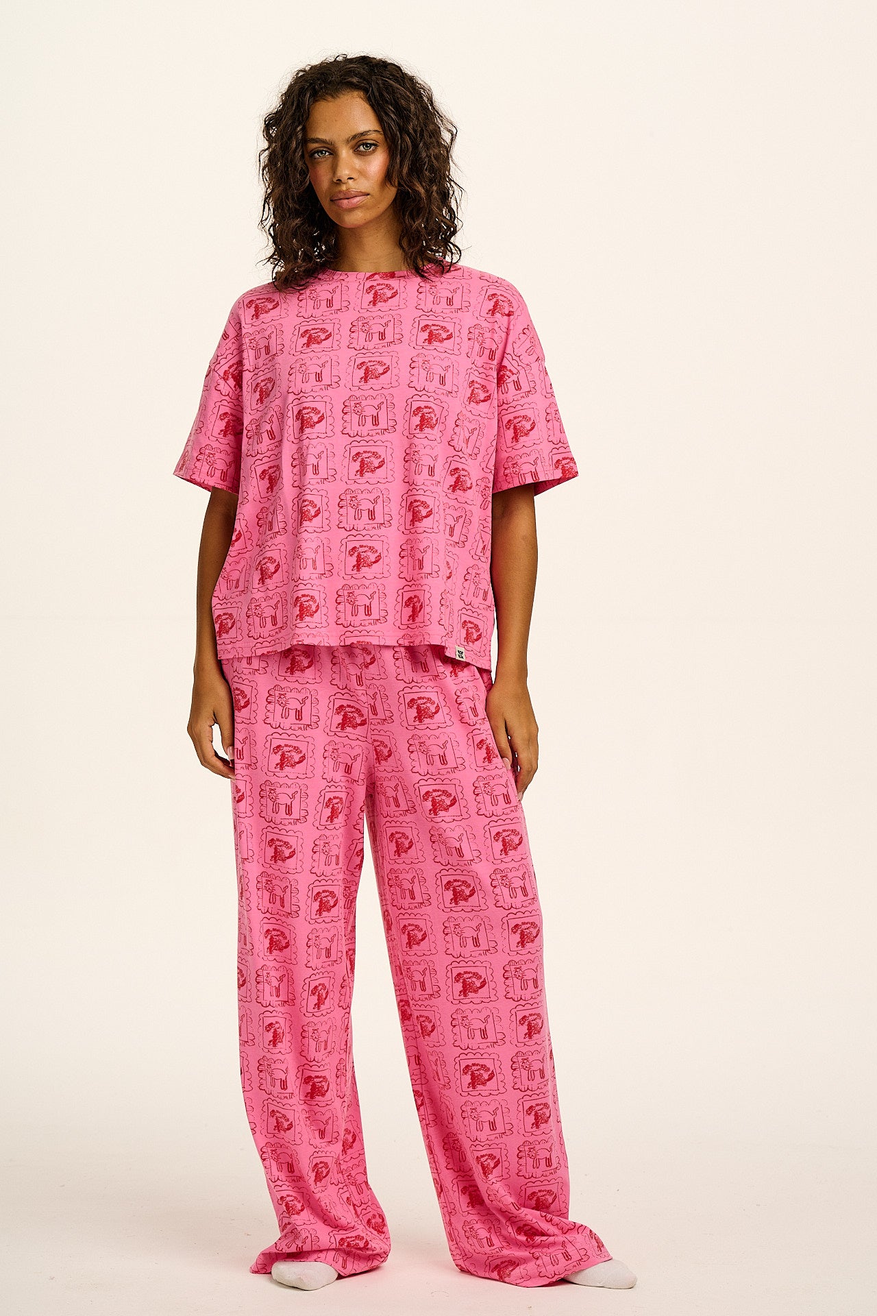 Sabrina - Soft Cotton Pyjamas in Cats & Dogs