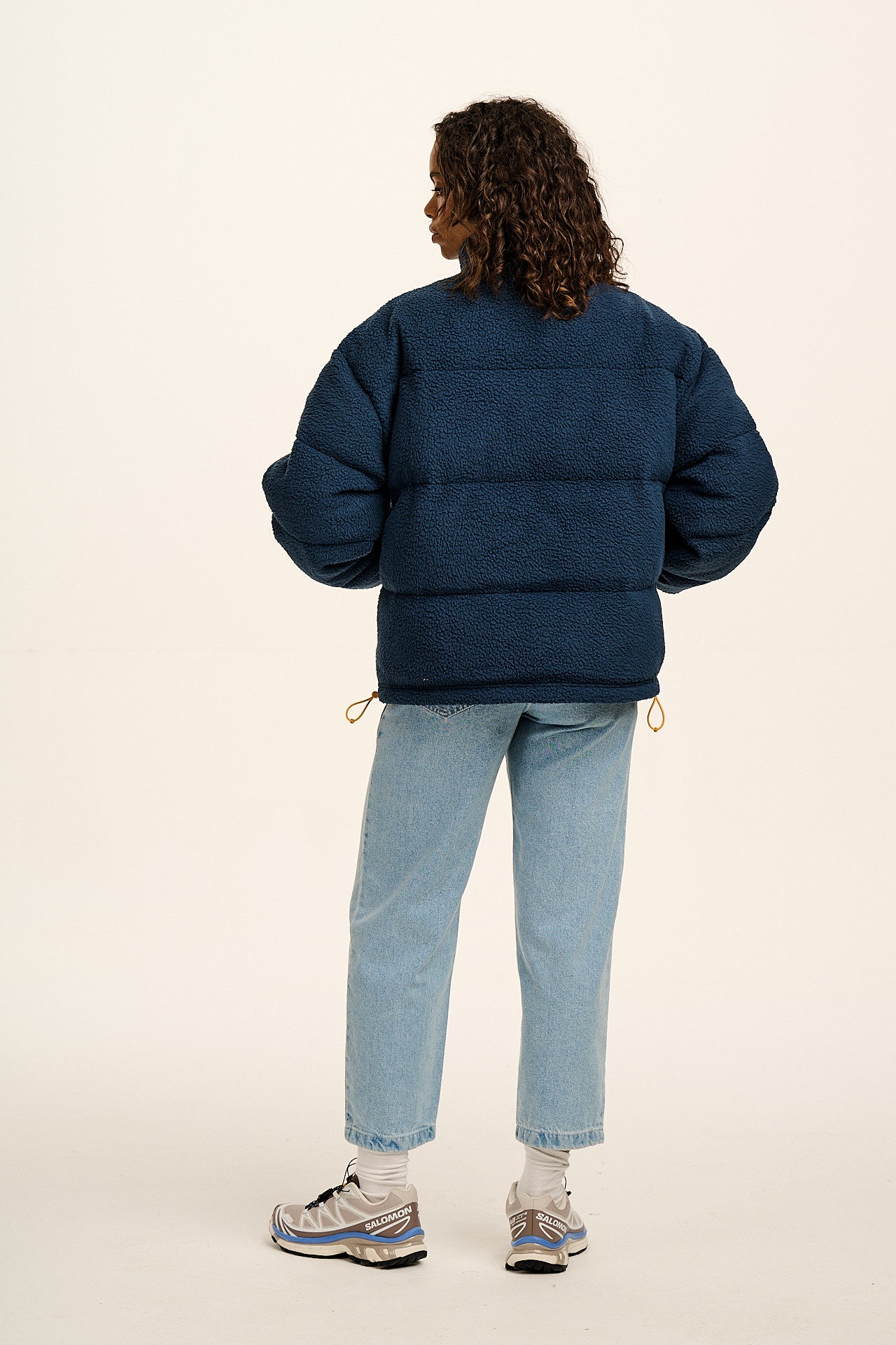 Paloma - Borg Puffer Jacket in Blue