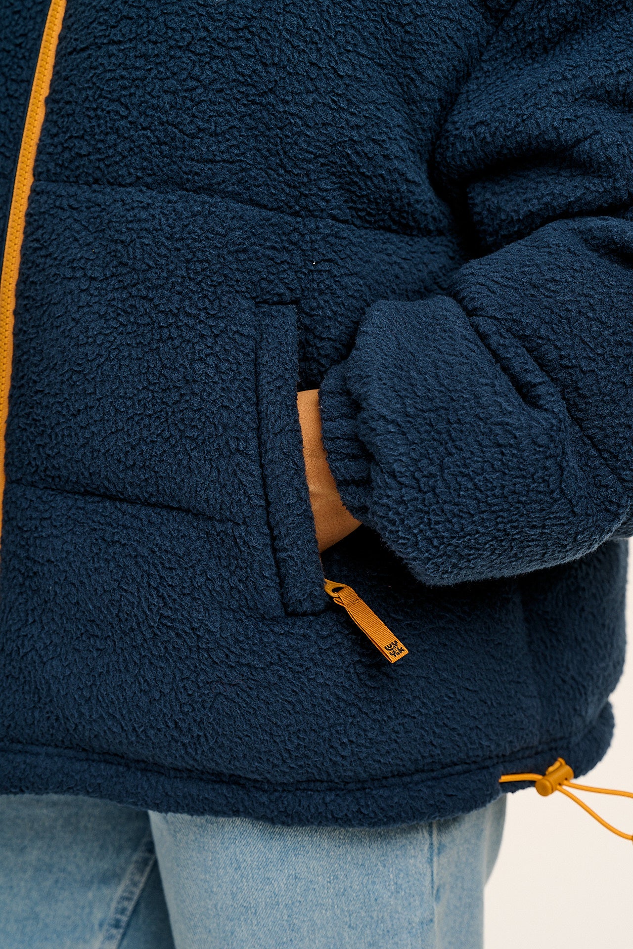 Paloma - Borg Puffer Jacket in Blue