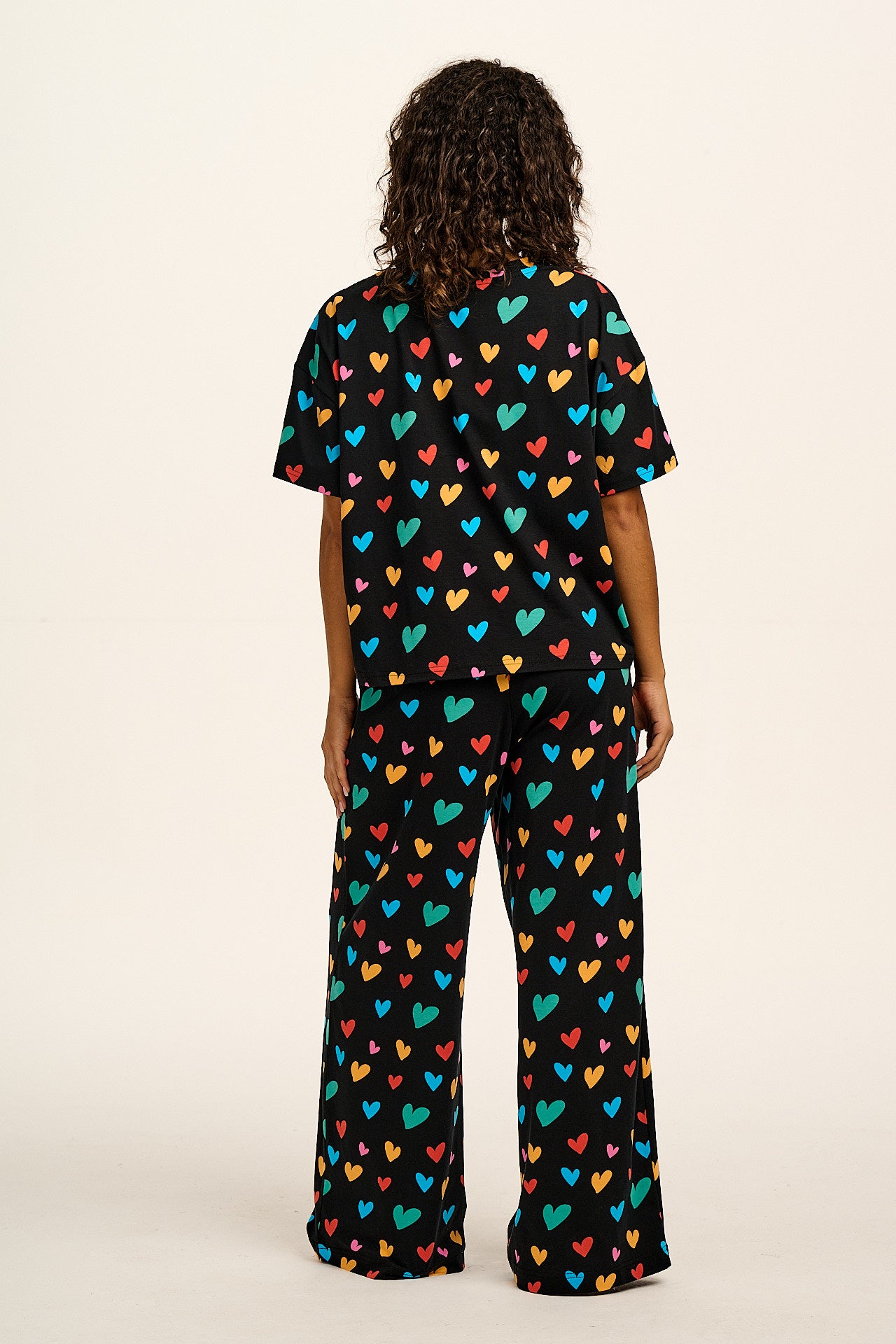 Sabrina - Soft Cotton Pyjamas in Multi Cupid