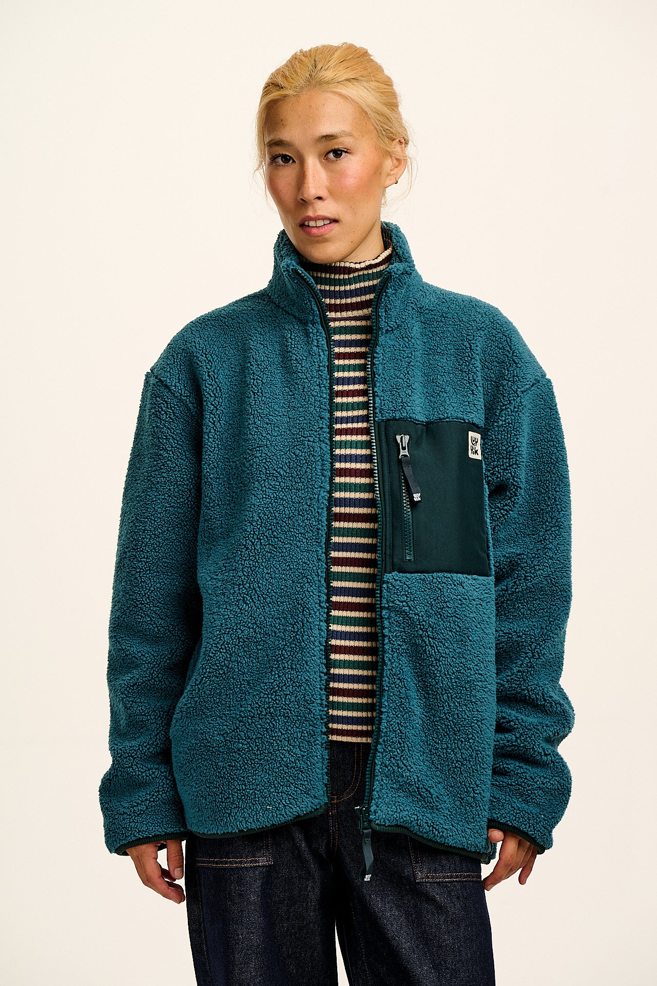 Harper - Borg Fleece Jacket in Teal – Lucy & Yak