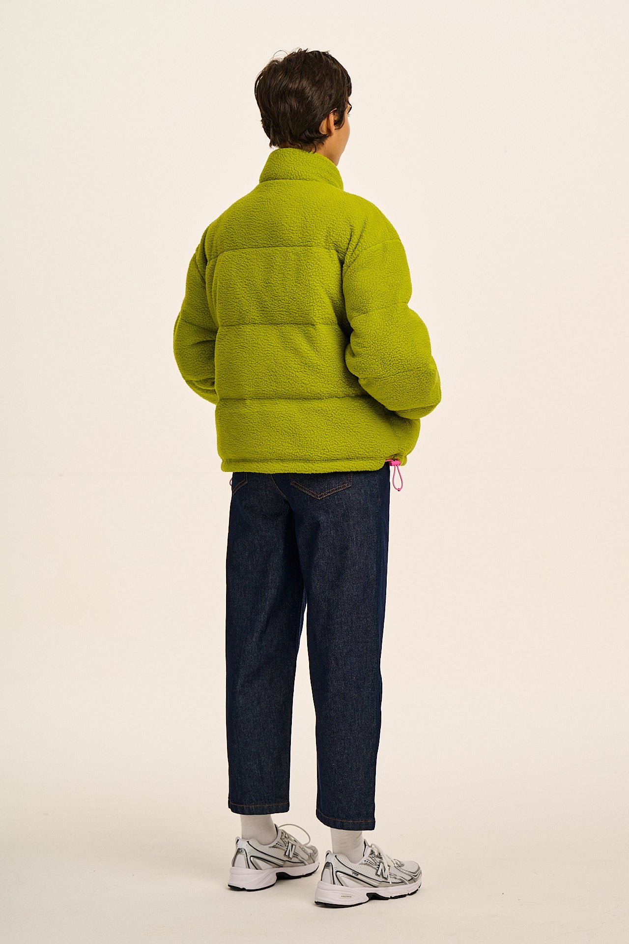 Paloma - Borg Puffer Jacket in Green