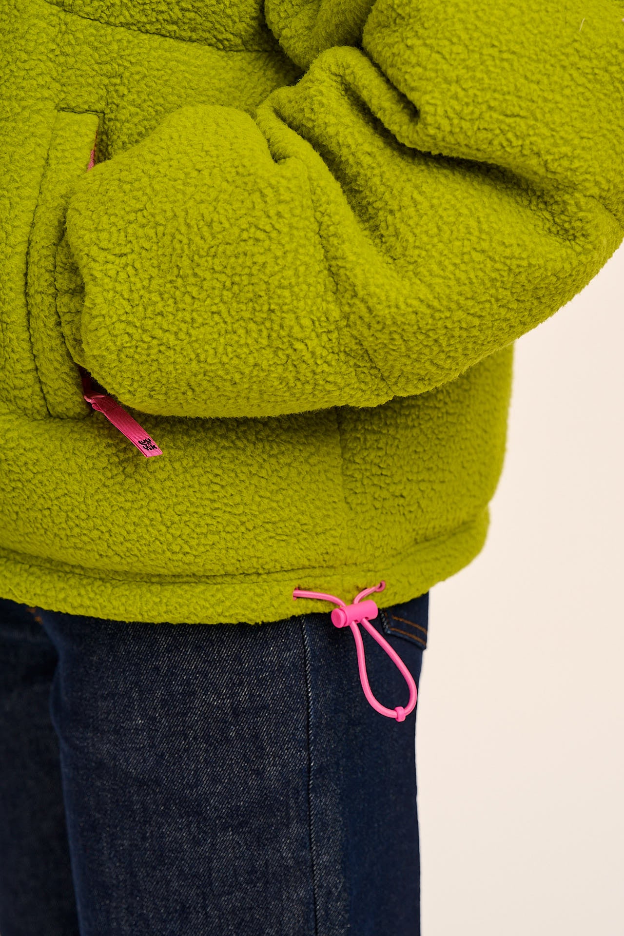 Paloma - Borg Puffer Jacket in Green