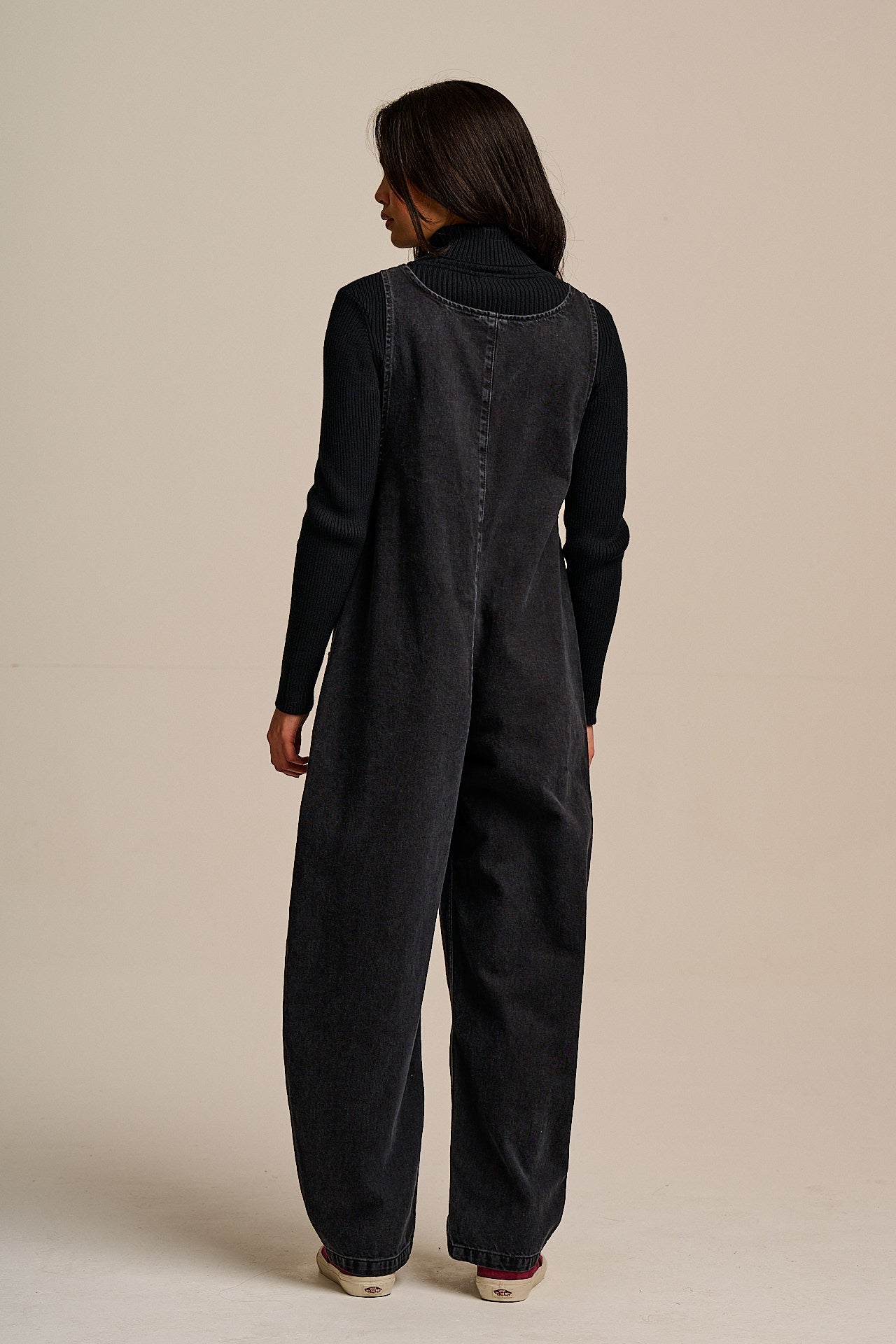 Ara - Denim Dungarees in Black Wash