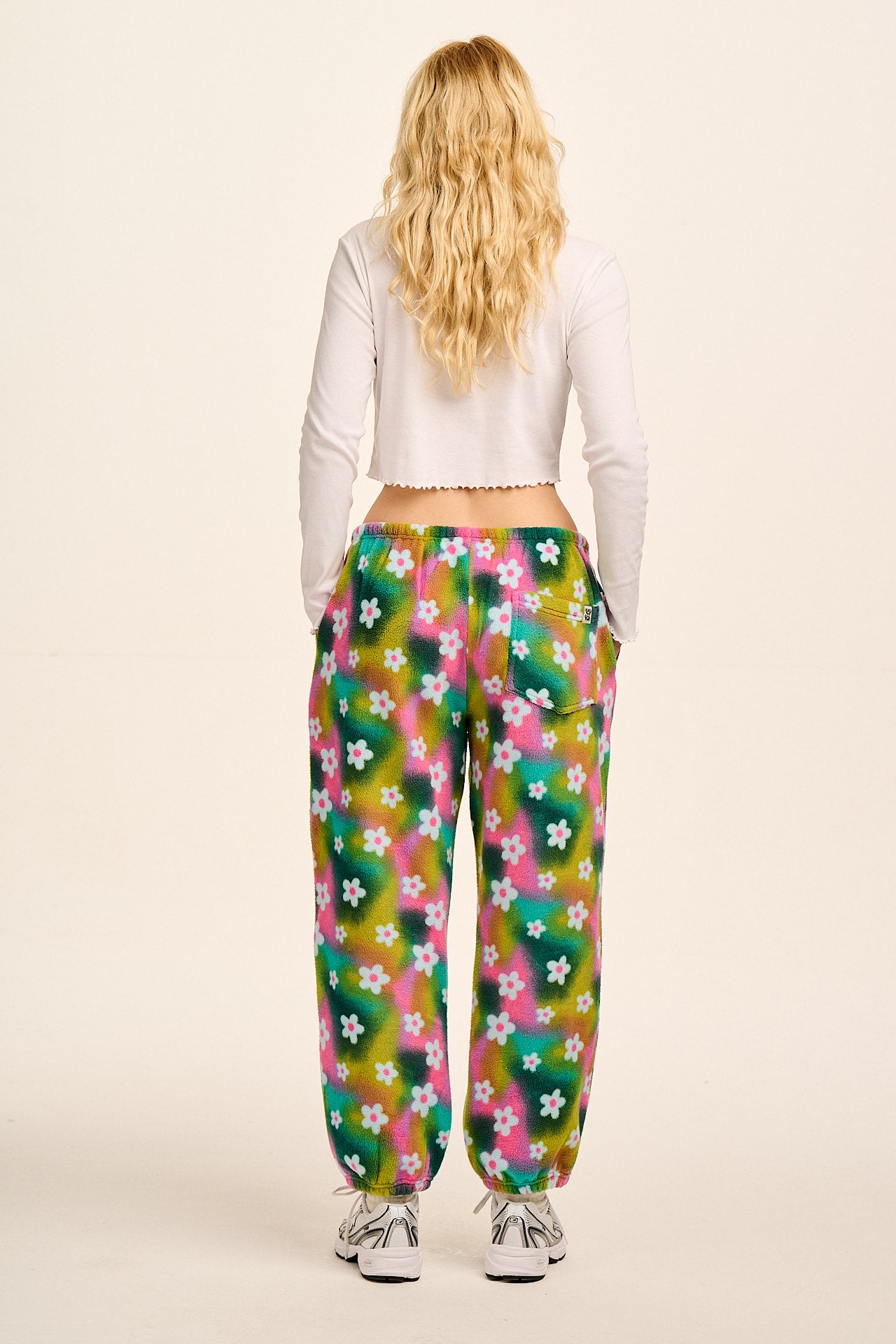Hana - Polar Fleece Jogger in Tie Dye Daisy Lu