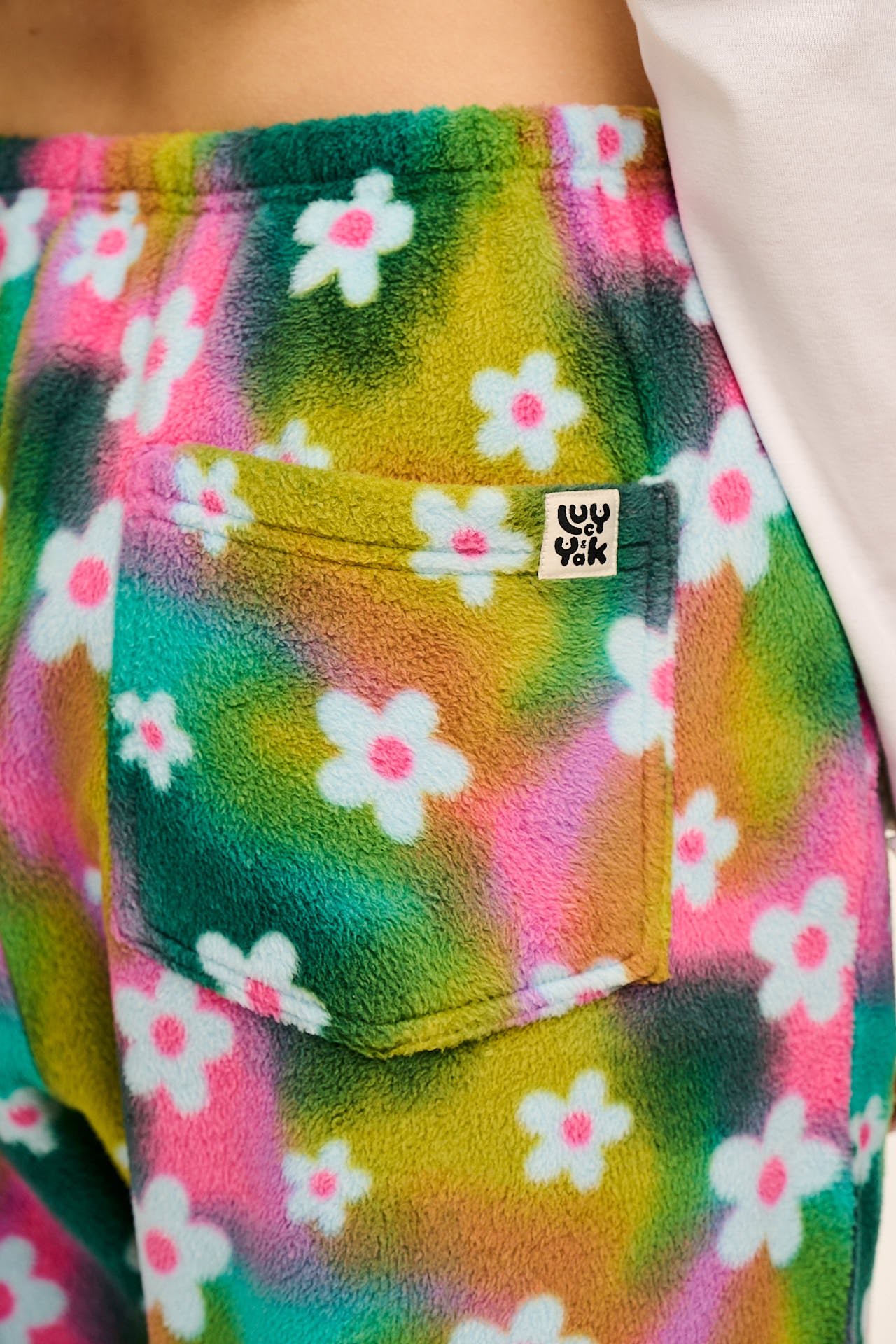 Hana - Polar Fleece Jogger in Tie Dye Daisy Lu