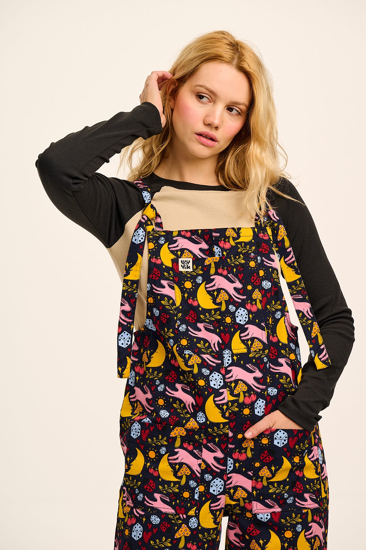 L.E. Original - Cotton Dungaree in Bunnies Print
