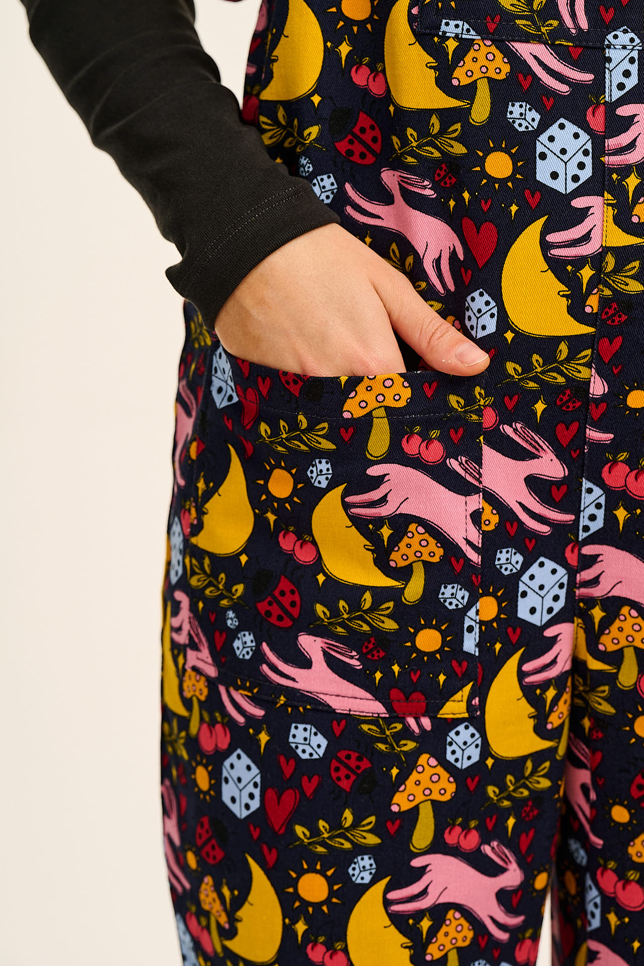 L.E. Original - Cotton Dungaree in Bunnies Print