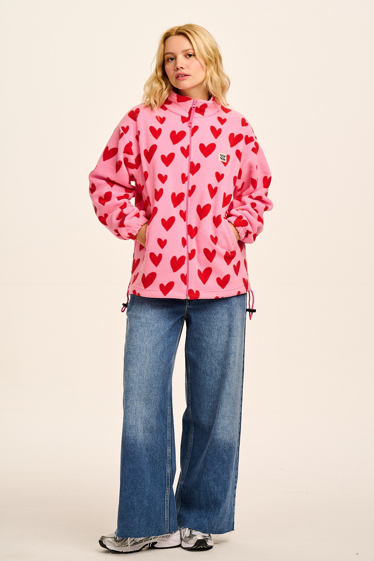 Nicks - Full Zip Polar Fleece in Cupid