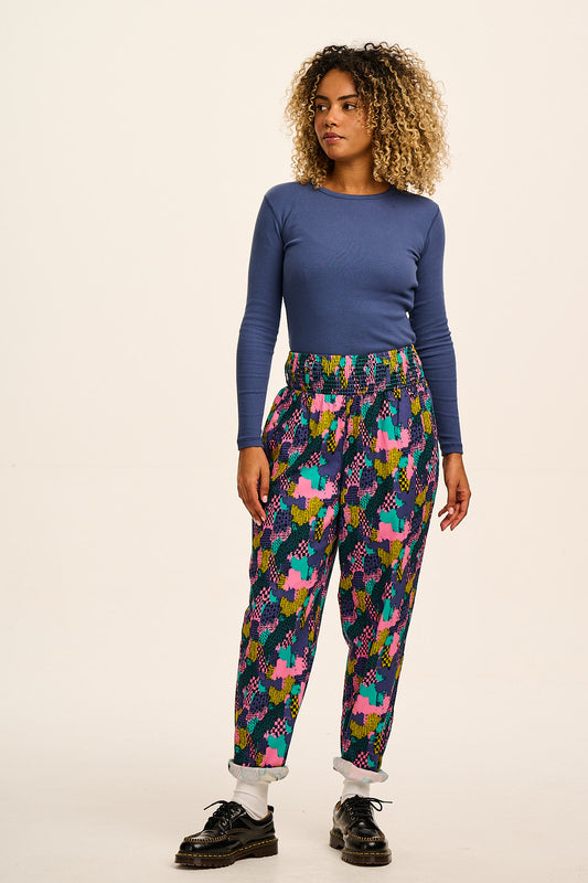 Alexa - Cotton Trousers in Make Your Mark