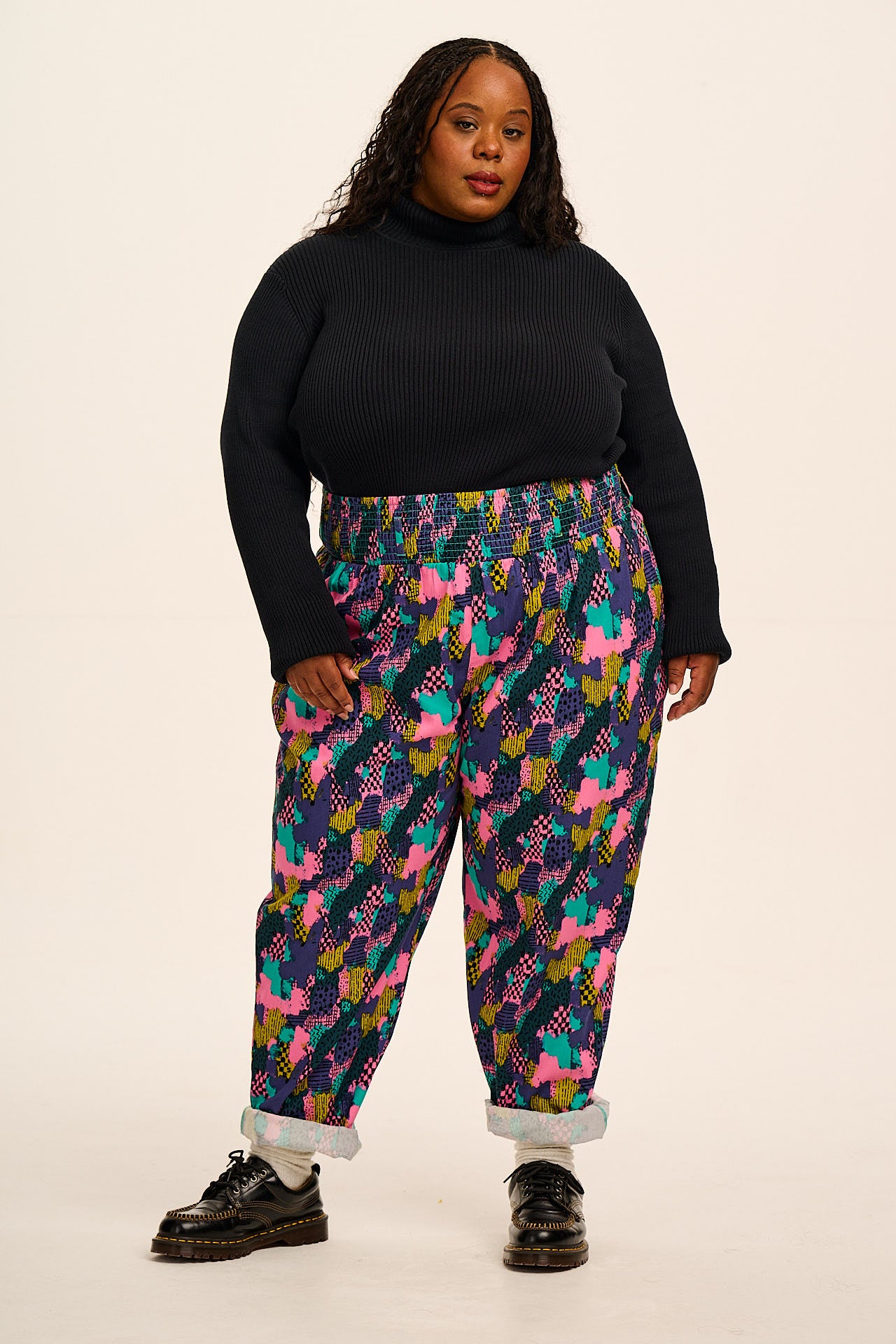 Alexa - Cotton Trousers in Make Your Mark