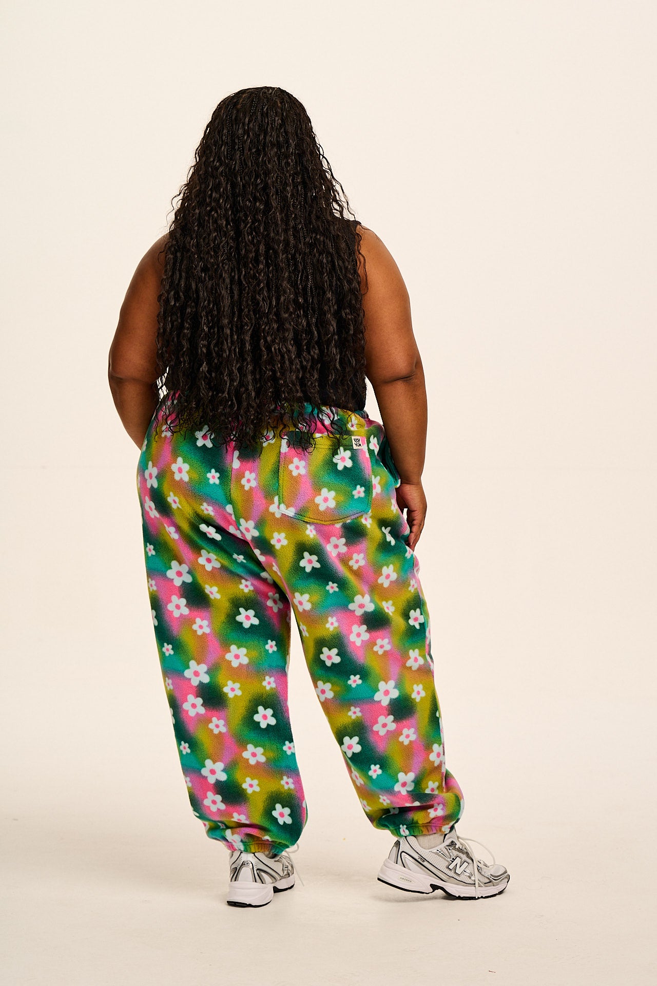 Hana - Polar Fleece Jogger in Tie Dye Daisy Lu