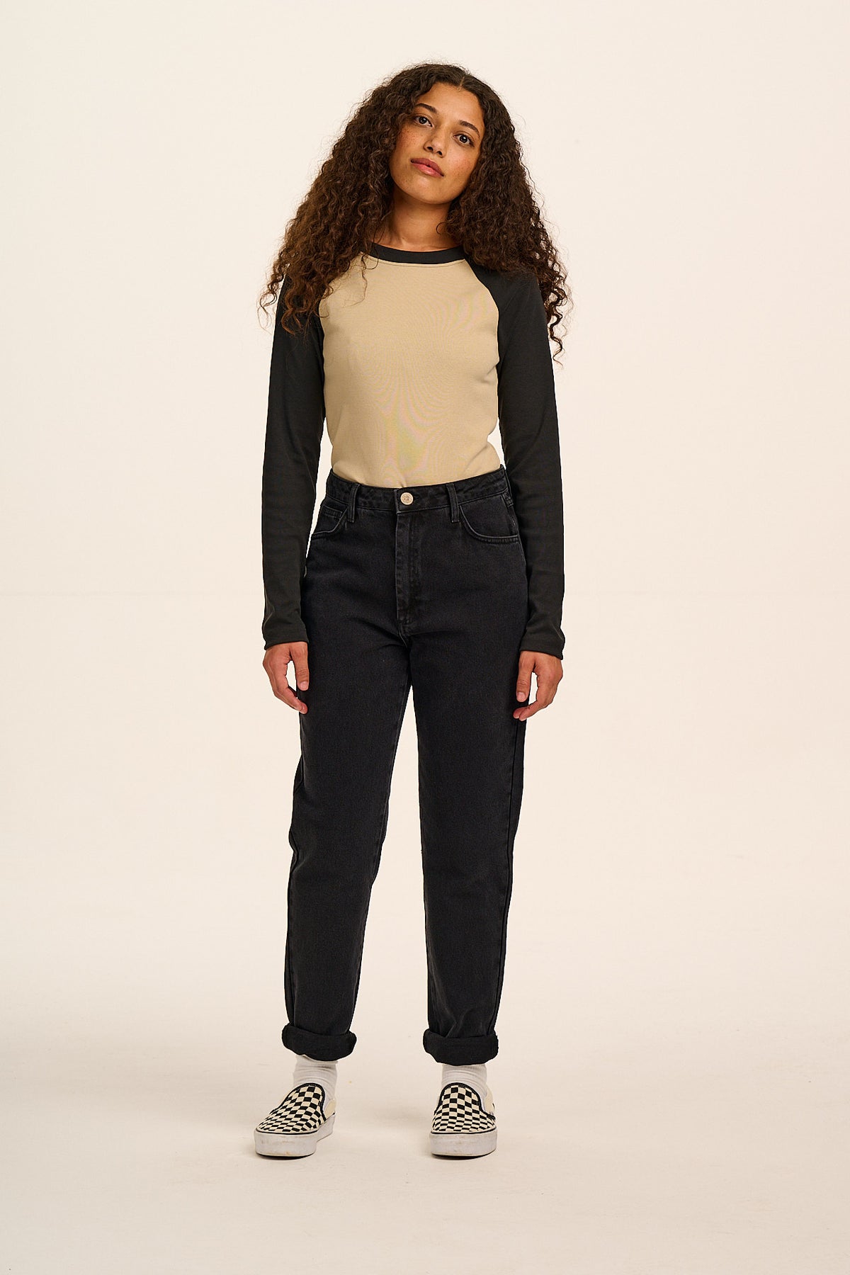 Dana Mom Jeans Organic Cotton Denim Washed
