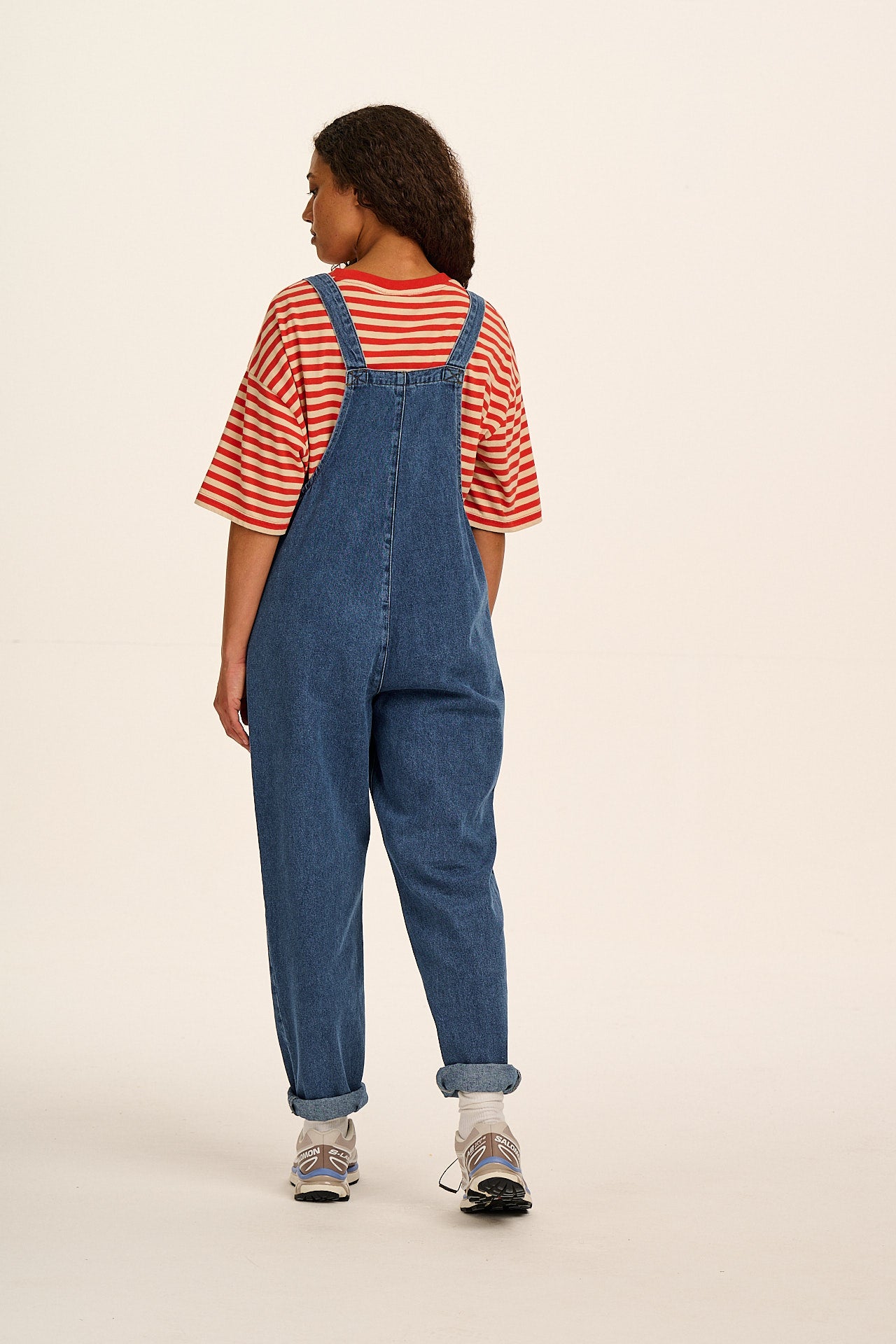Original - Denim Dungarees in Mid Wash Blue