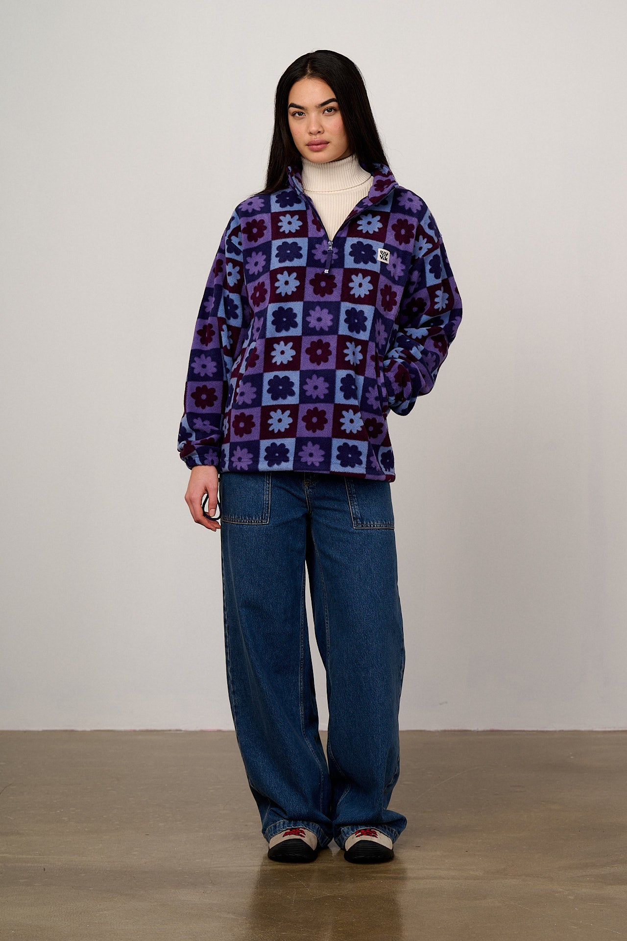 Stevie - Polar Fleece in Delano Check – Lucy & Yak