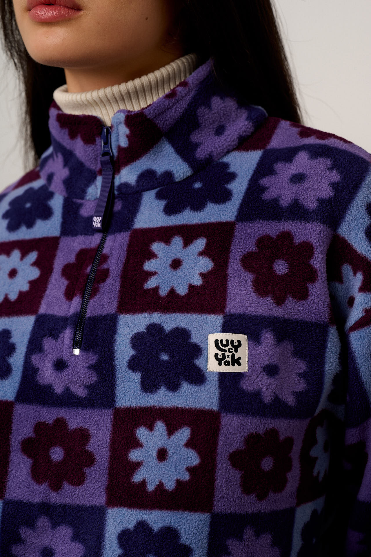 Stevie - Polar Fleece in Delano Check – Lucy & Yak