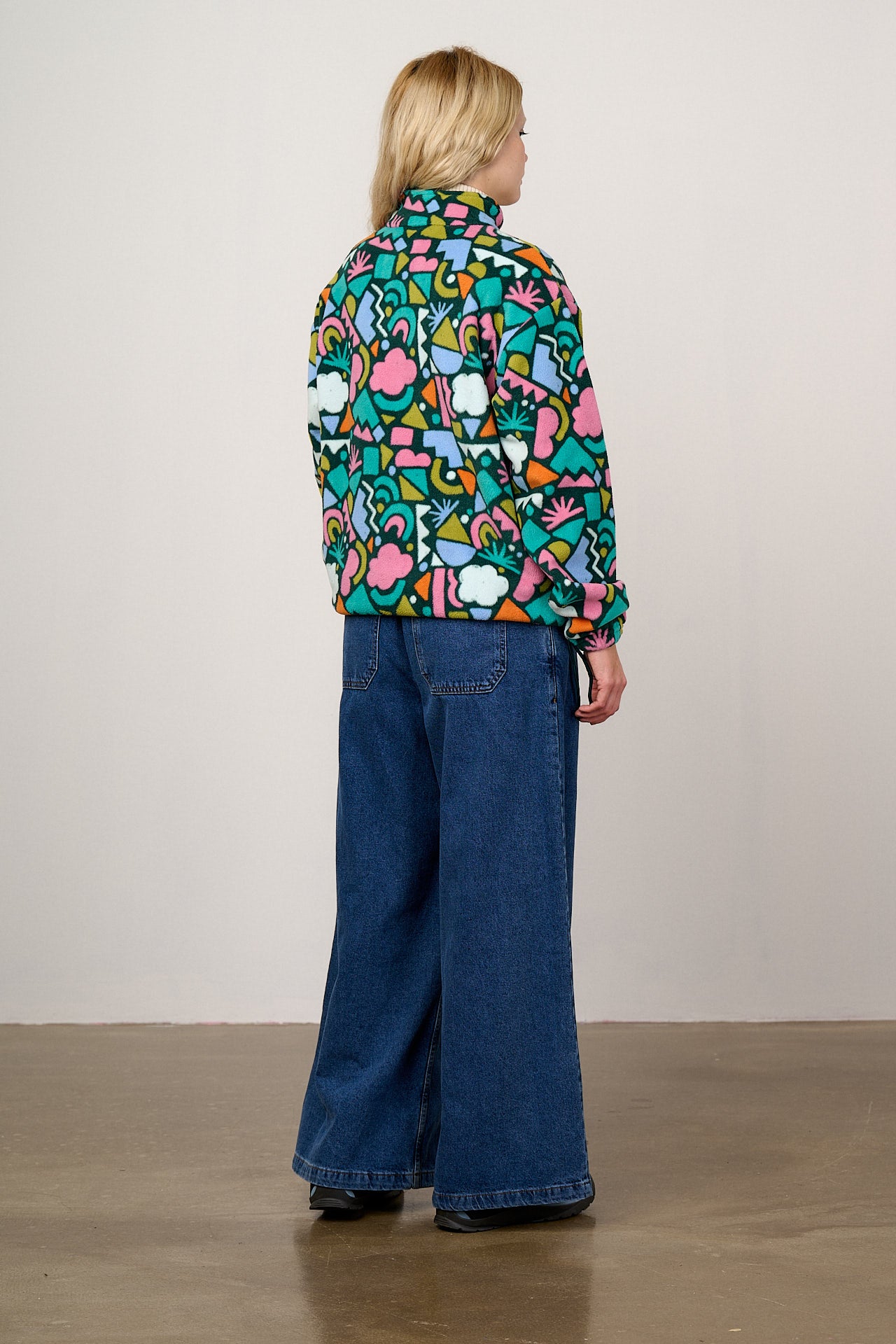 Stevie - Polar Fleece in Bold Shapes