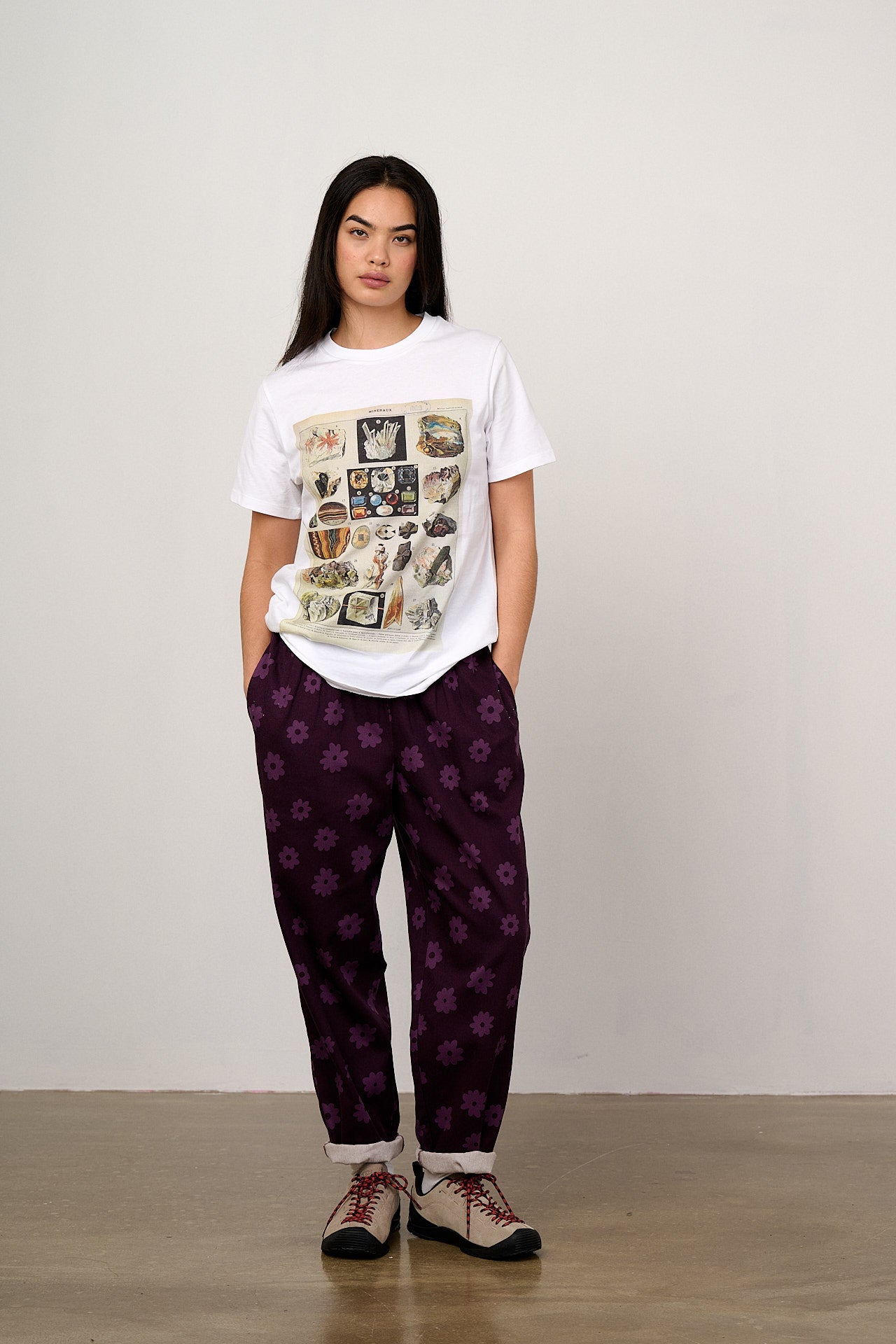 Alexa - Cotton Trousers in Purple Delano – Lucy & Yak