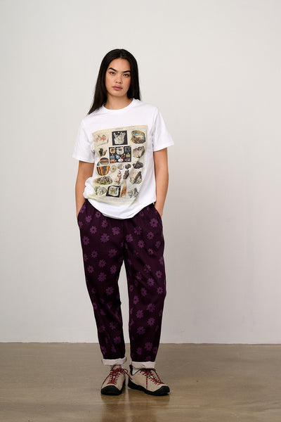 Alexa - Cotton Trousers in Purple Delano – Lucy & Yak