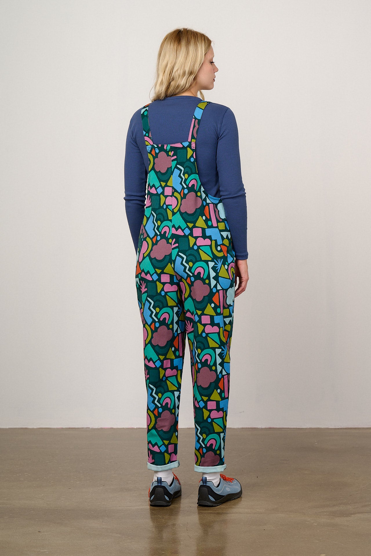 Original - Cotton Dungarees in Bold Shapes