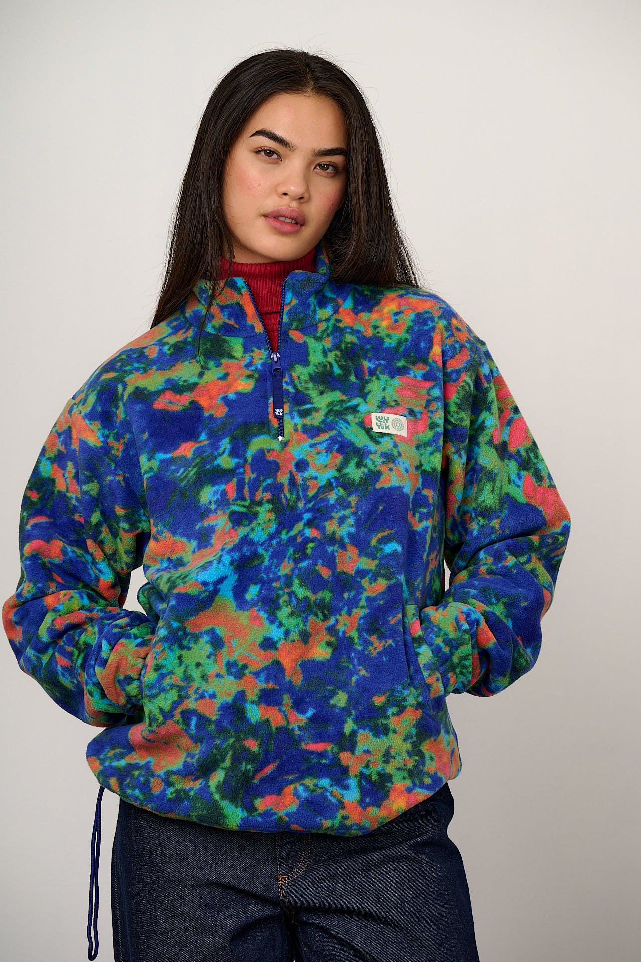 L.E. Stevie - Polar Fleece in Digital Blur Natural History Museum & Yak