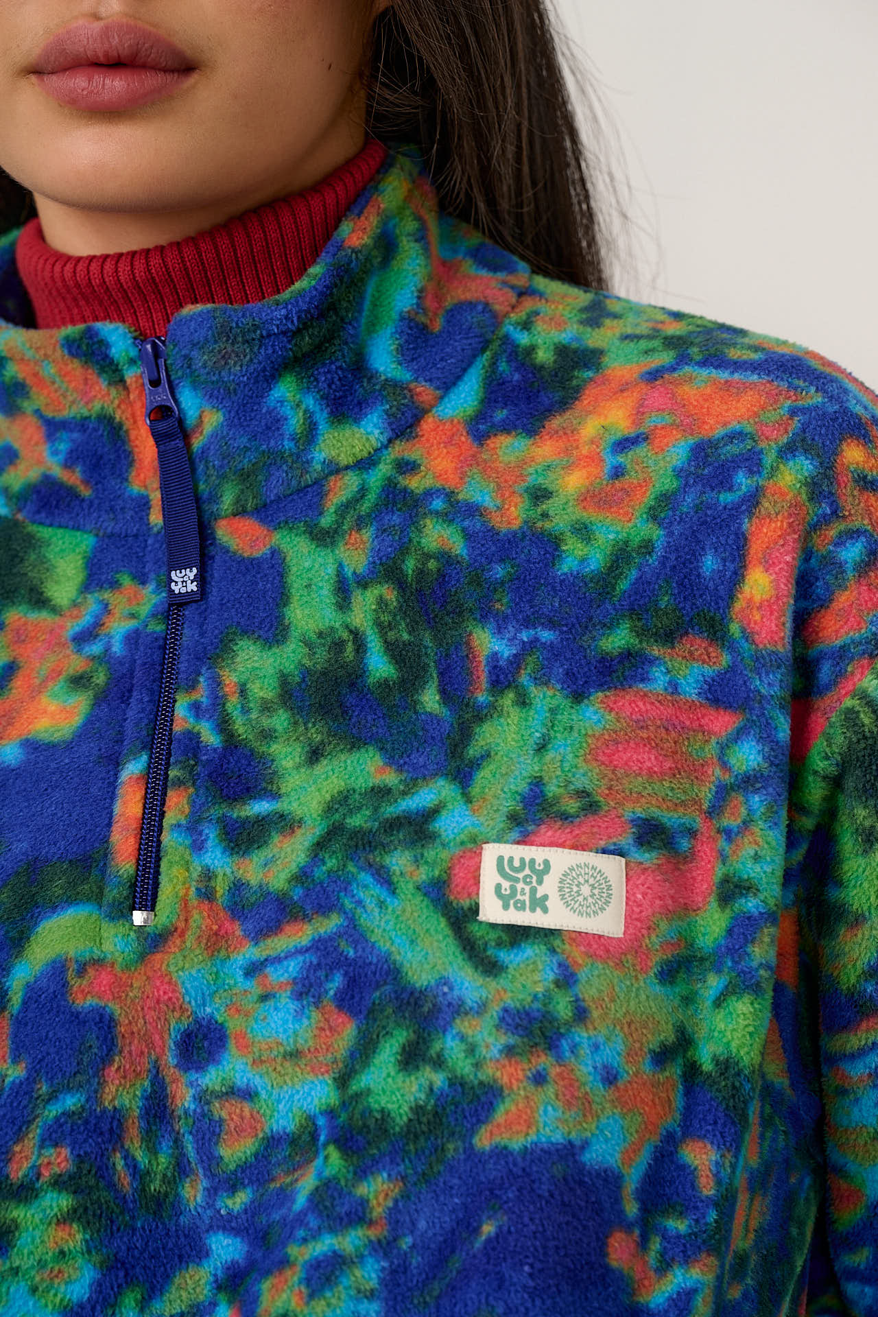 L.E. Stevie - Polar Fleece in Digital Blur Natural History Museum