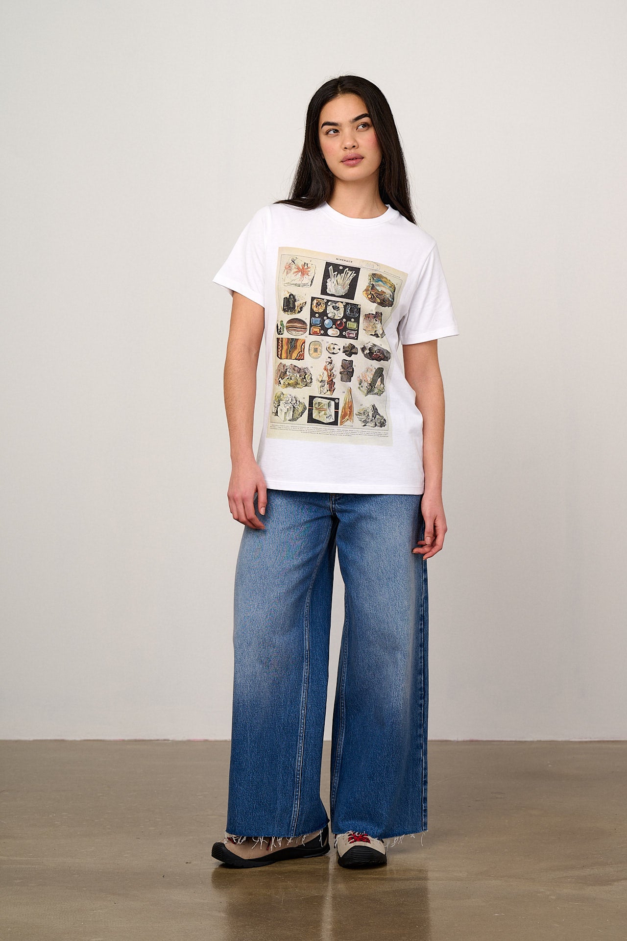 L.E. Denver - Cotton T-Shirt in Minerals Natural History Museum & Yak