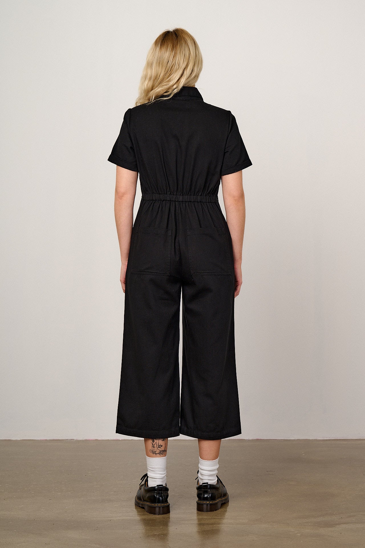 Ragan - Cotton Jumpsuit in Black – Lucy & Yak
