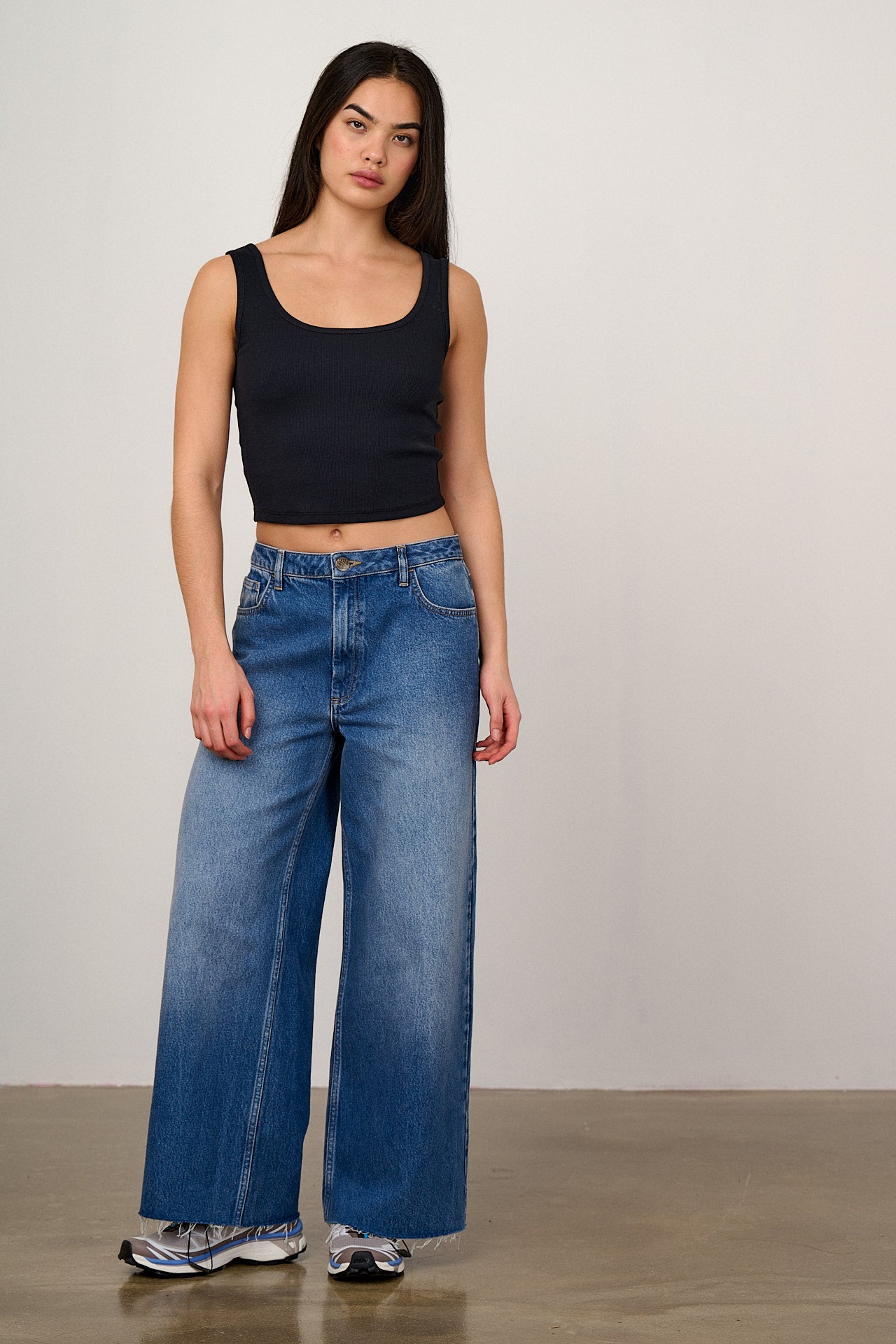 Carter High Waisted Denim Jeans Vintage Wash
