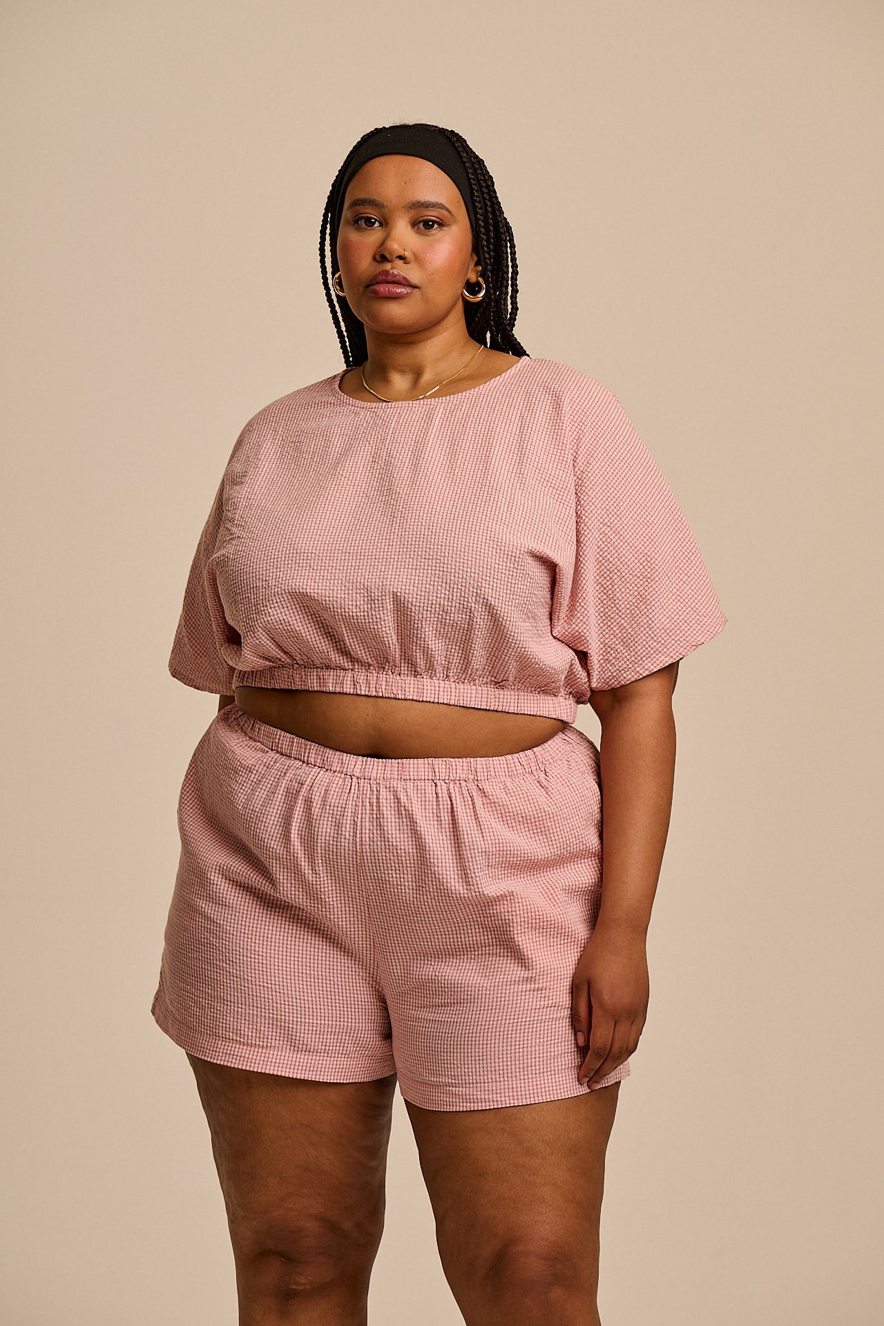 Zamora - Cotton Top in Pink Mini Gingham – Lucy & Yak