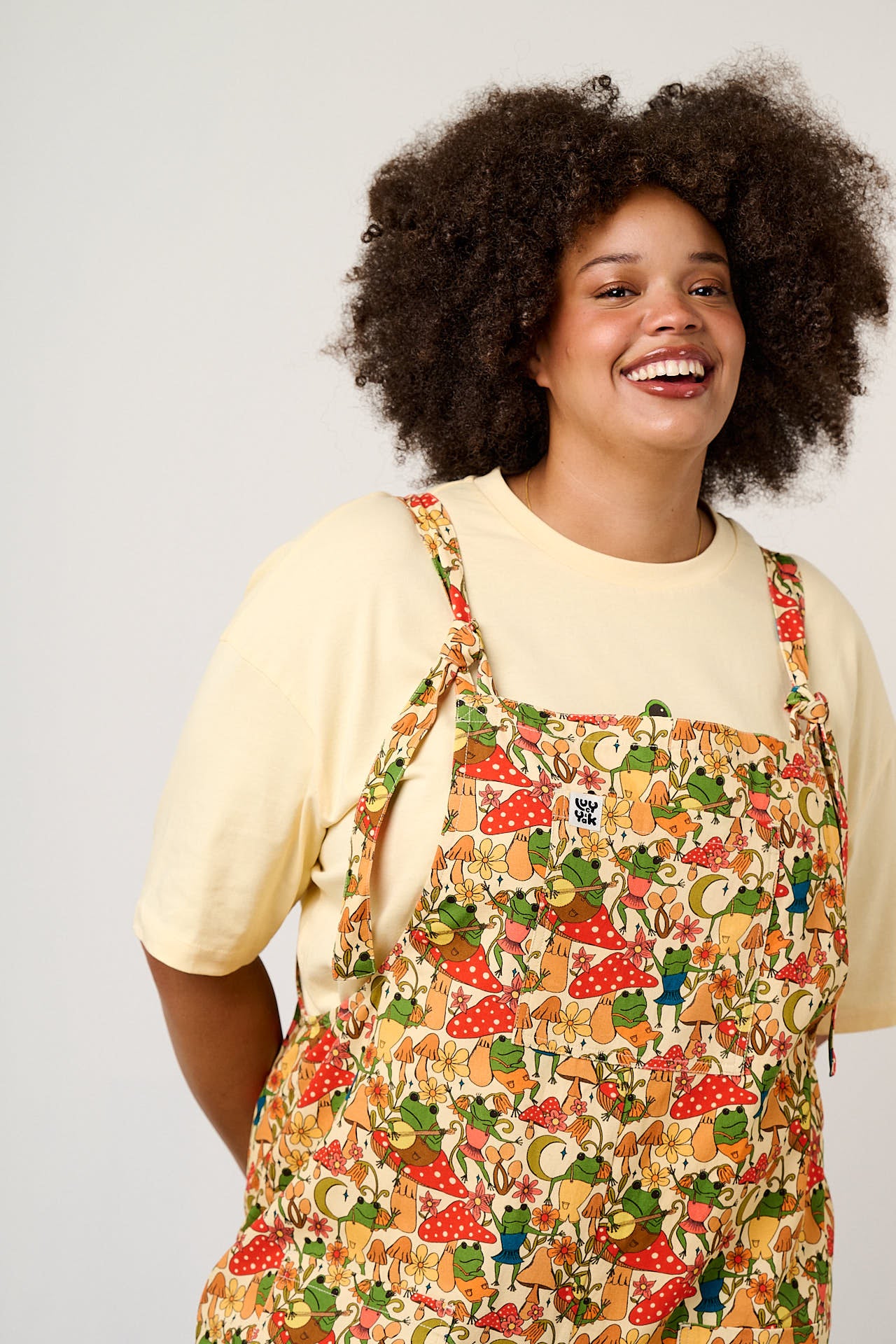 【GADID ANONIEM】LUCY / MULTI 新品 Original - Cotton Dungaree in Kimmy Gowland & Yak – Lucy & Yak