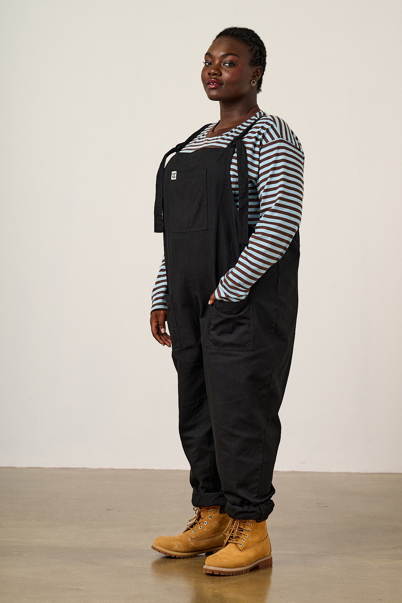 Original - Cotton Dungarees in Black