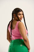 Susie Vest: ORGANIC COTTON & LENZING™ ECOVERO™ - Sherbert Pink