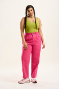 Susie Vest Top: ORGANIC COTTON & LENZING™ ECOVERO™ - Chartreuse Green