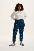 Dana Mom Jeans: ORGANIC DENIM - Daisy-Mae Embroidery