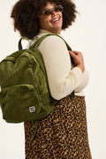Kellie Backpack: ORGANIC CORDUROY - Loden Green